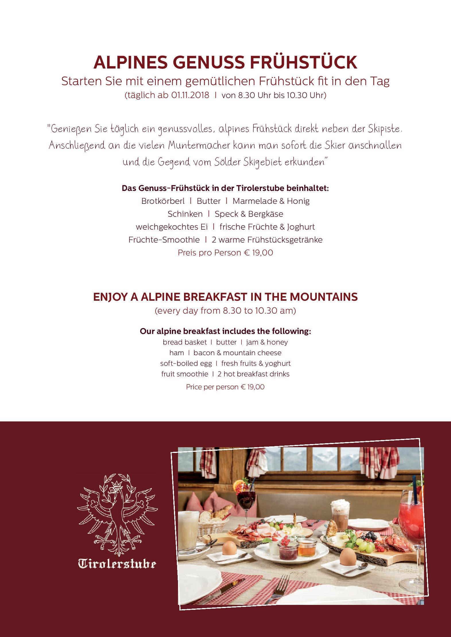 Speisekarte Tirolerstube Sölden in Sölden, Seite 5