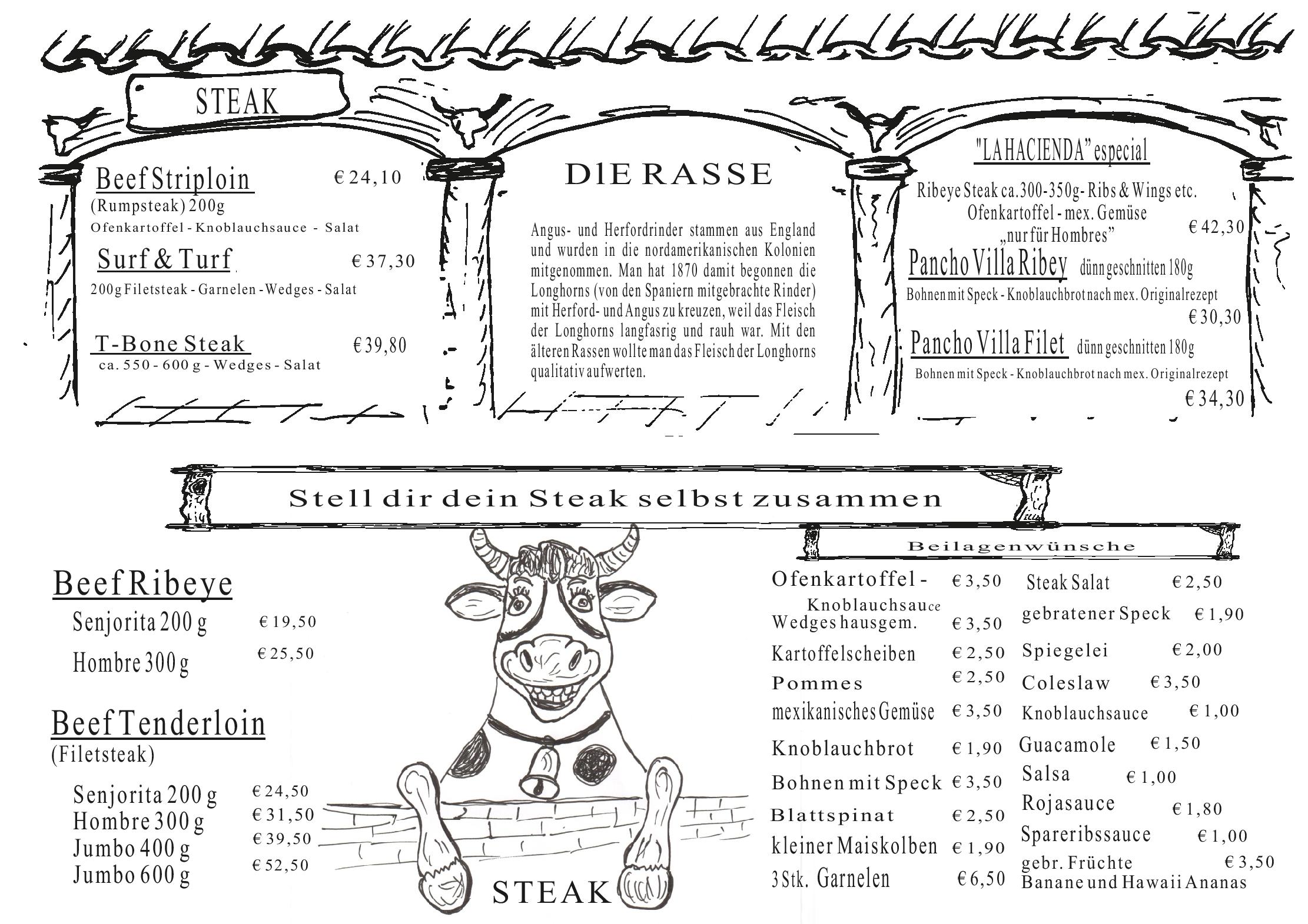 Speisekarte La Hacienda im Weinviertel in Wilfersdorf, Seite 6
