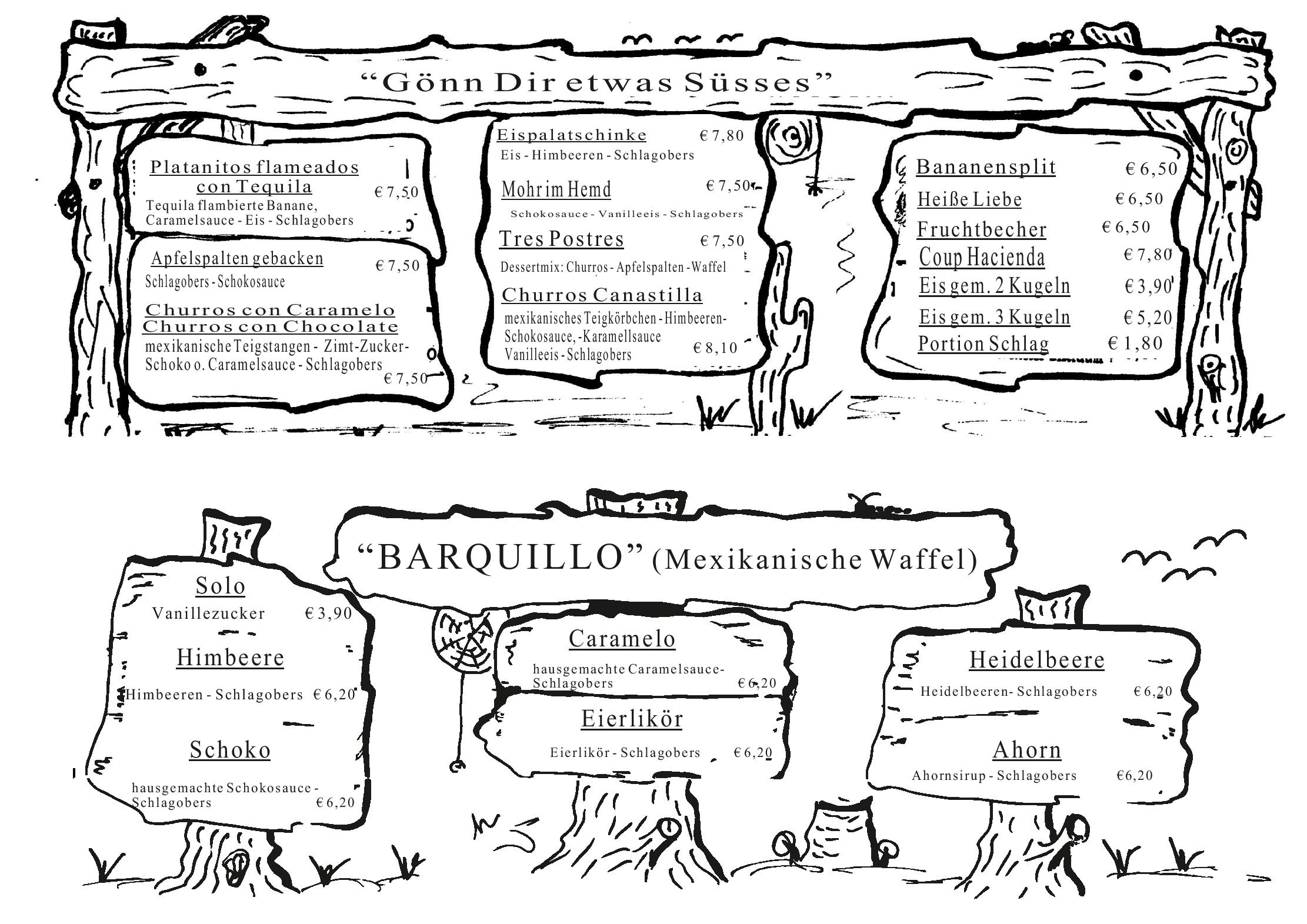Speisekarte La Hacienda im Weinviertel in Wilfersdorf, Seite 4