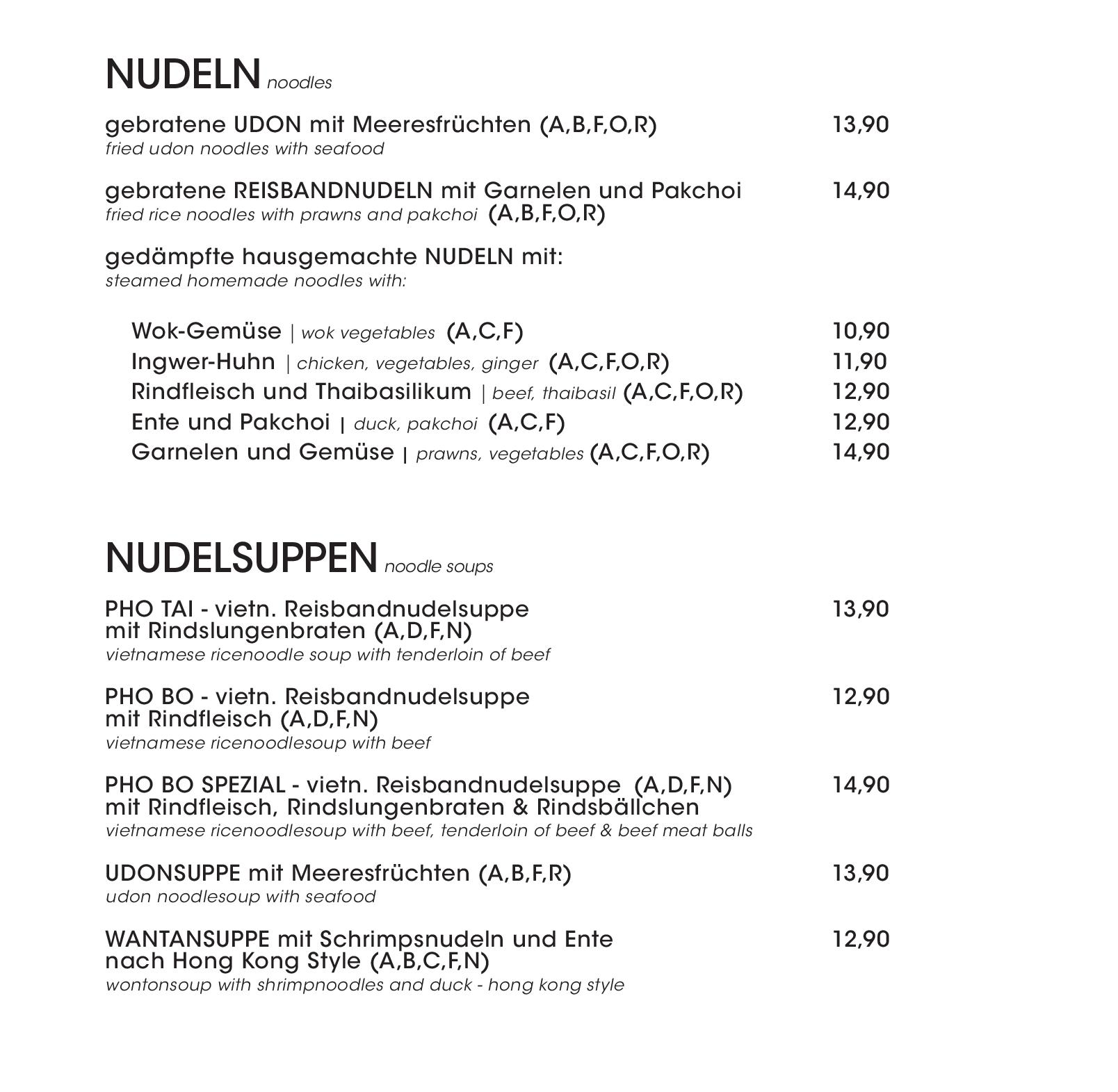 Speisekarte Shanghai Tan in Wien, Seite 10