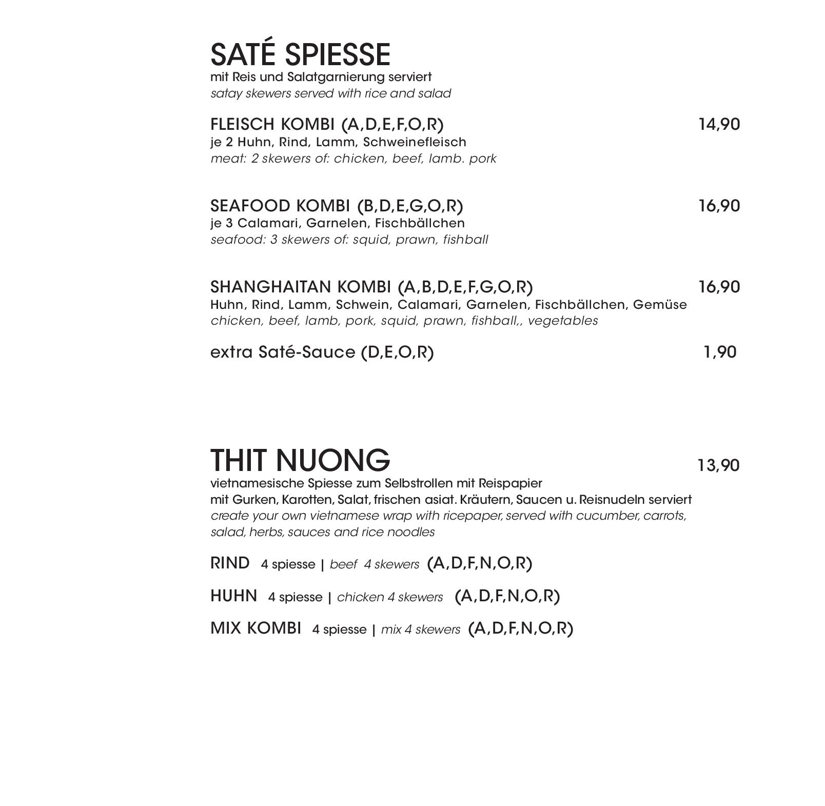 Speisekarte Shanghai Tan in Wien, Seite 9