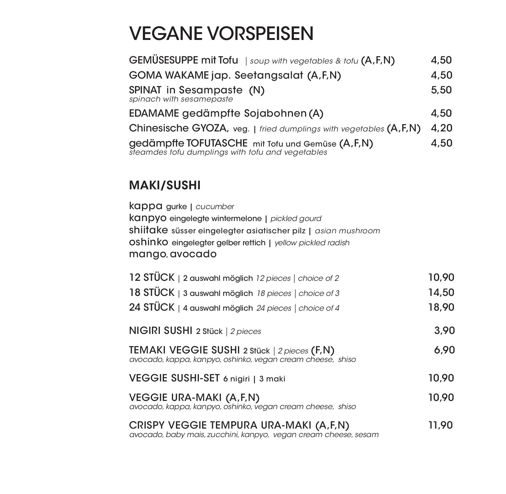 Speisekarte Shanghai Tan in Wien, Seite 30