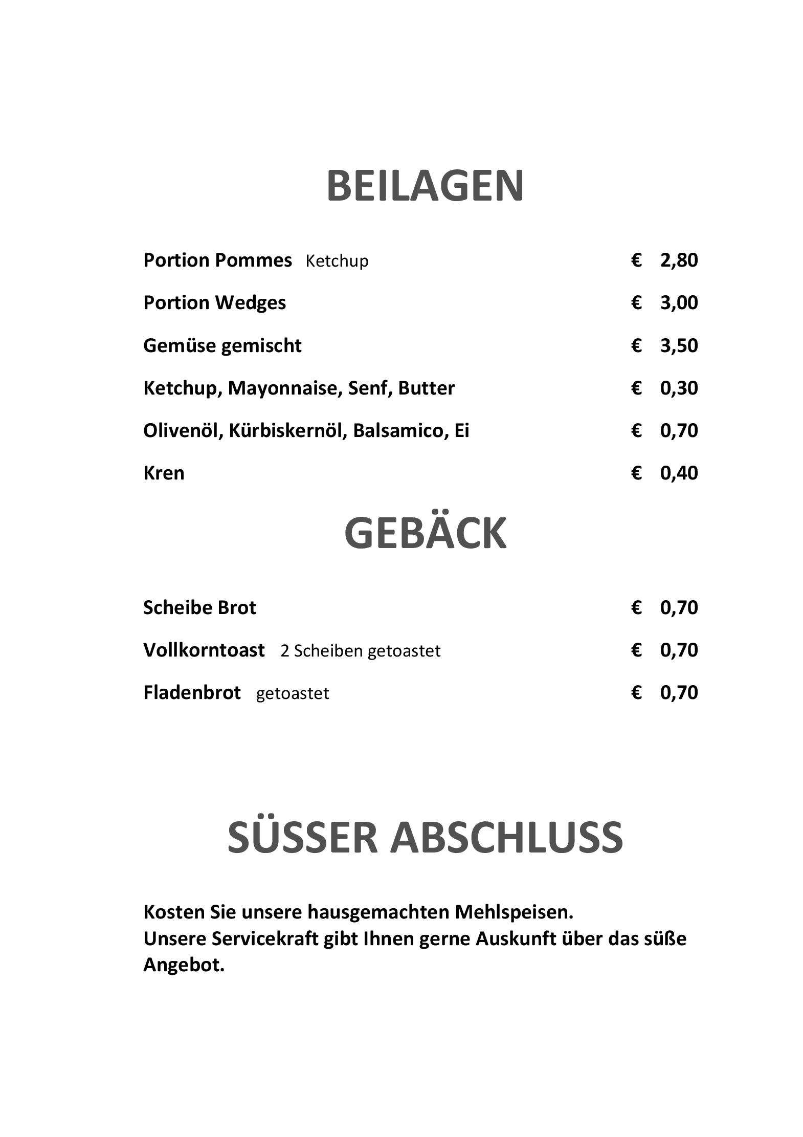 Speisekarte APETLON'ER in Apetlon, Seite 8