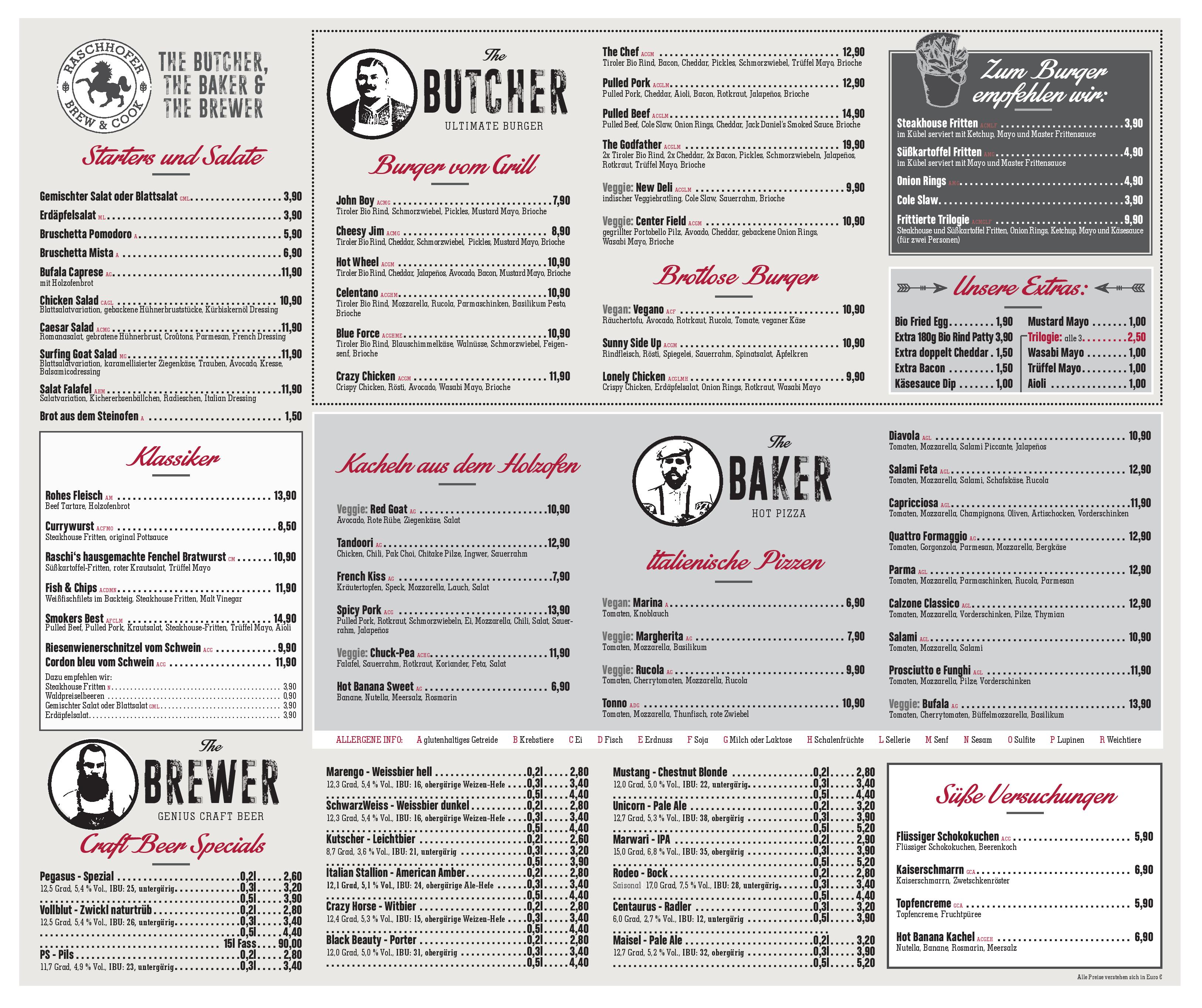 Speisekarte Soulkitchen Innsbruck in Innsbruck, Seite 1