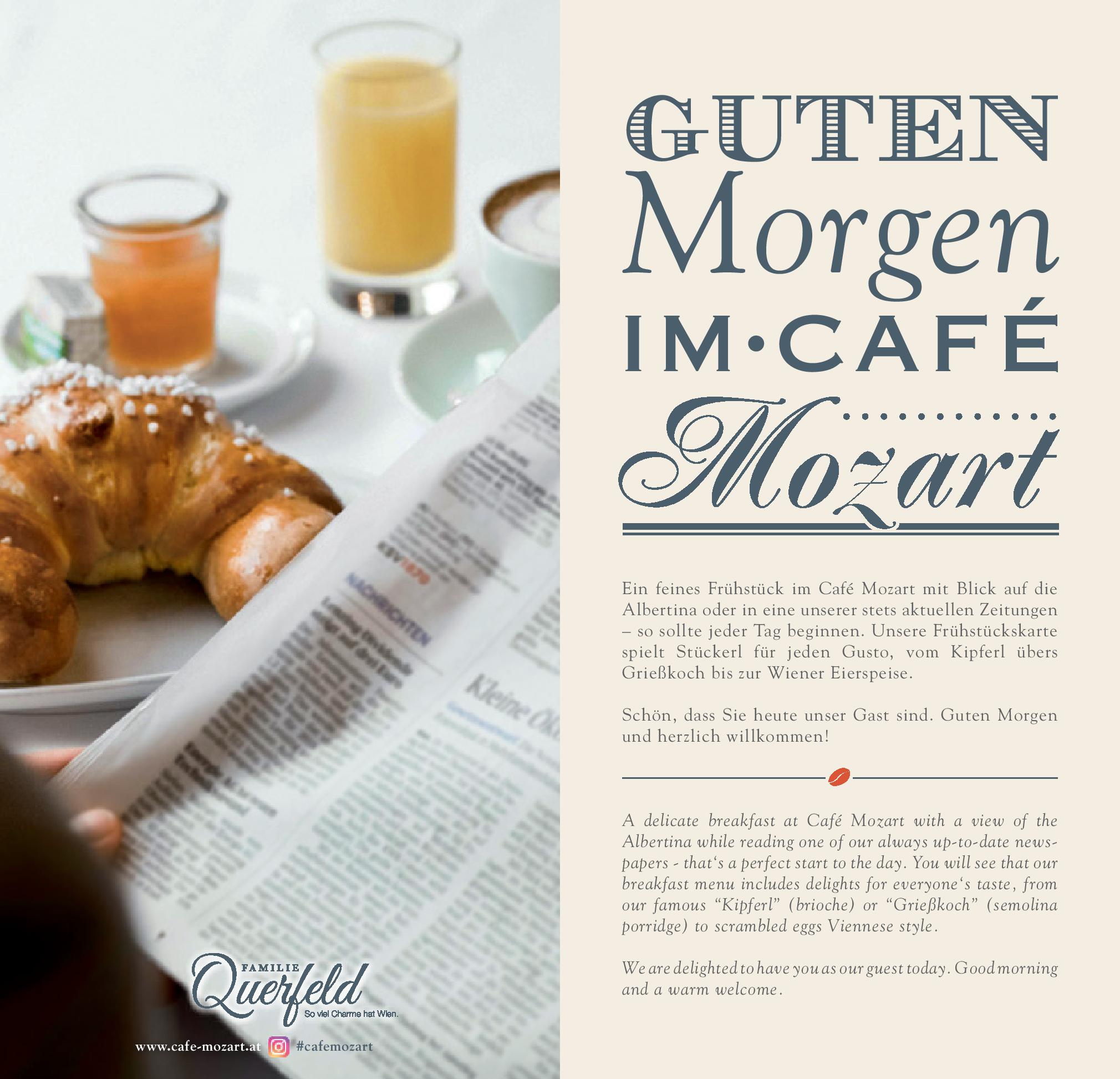 Speisekarte Café Mozart in Wien, Seite 14