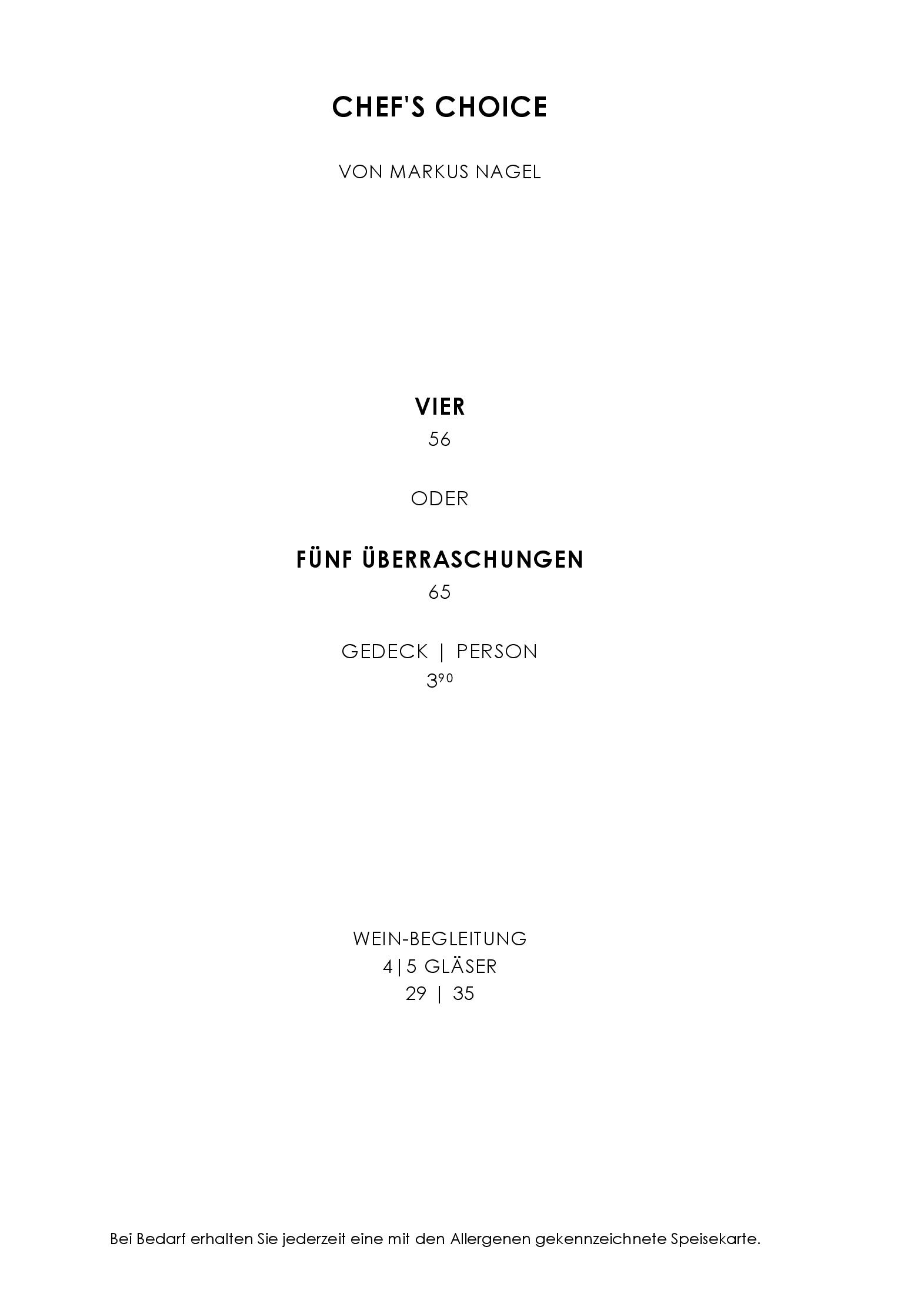 Speisekarte Livingstone in Wien, Seite 3
