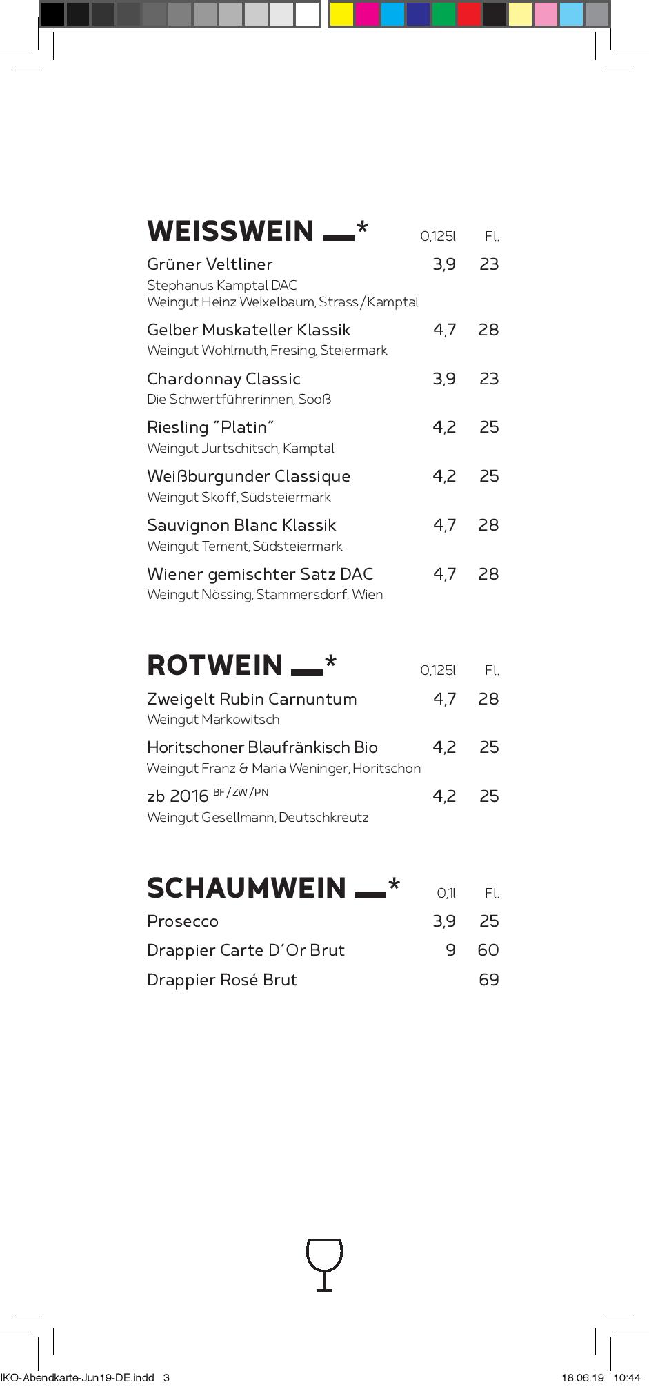 Speisekarte IKO Kitchen & Bar in Wien, Seite 2