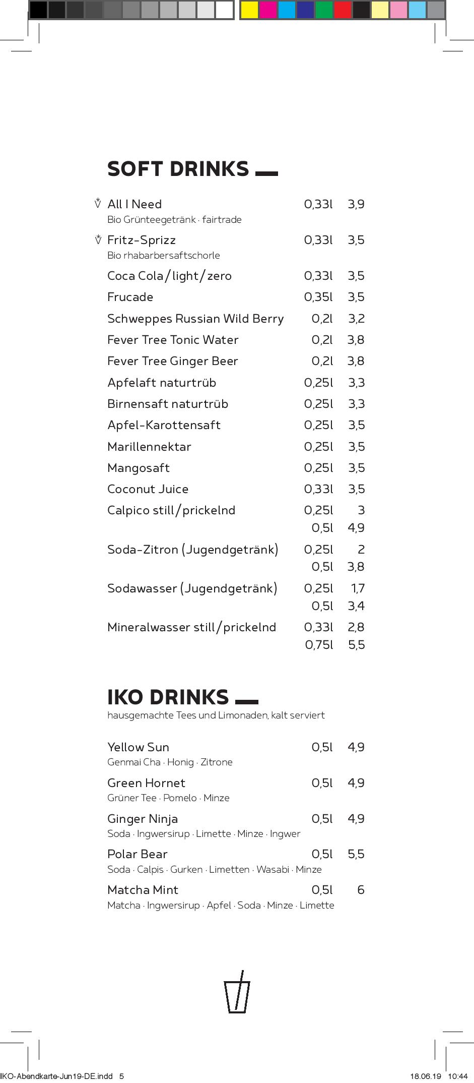 Speisekarte IKO Kitchen & Bar in Wien, Seite 4
