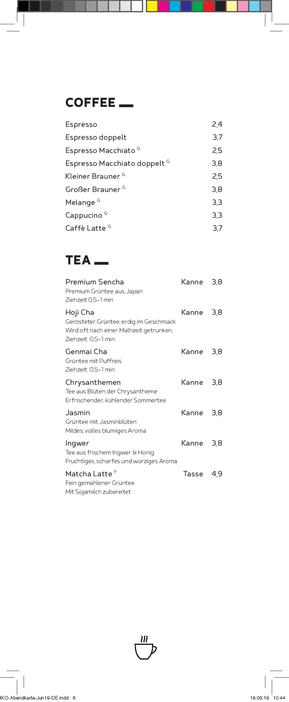Speisekarte IKO Kitchen & Bar in Wien, Seite 5