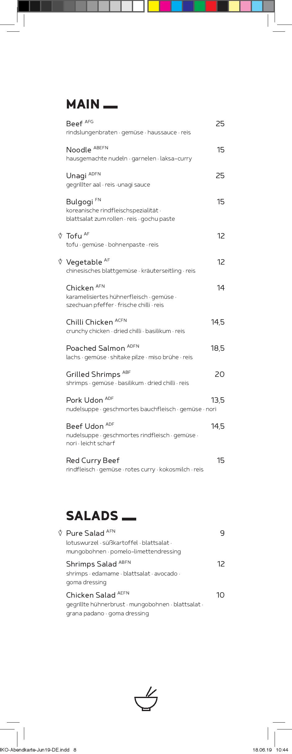Speisekarte IKO Kitchen & Bar in Wien, Seite 7
