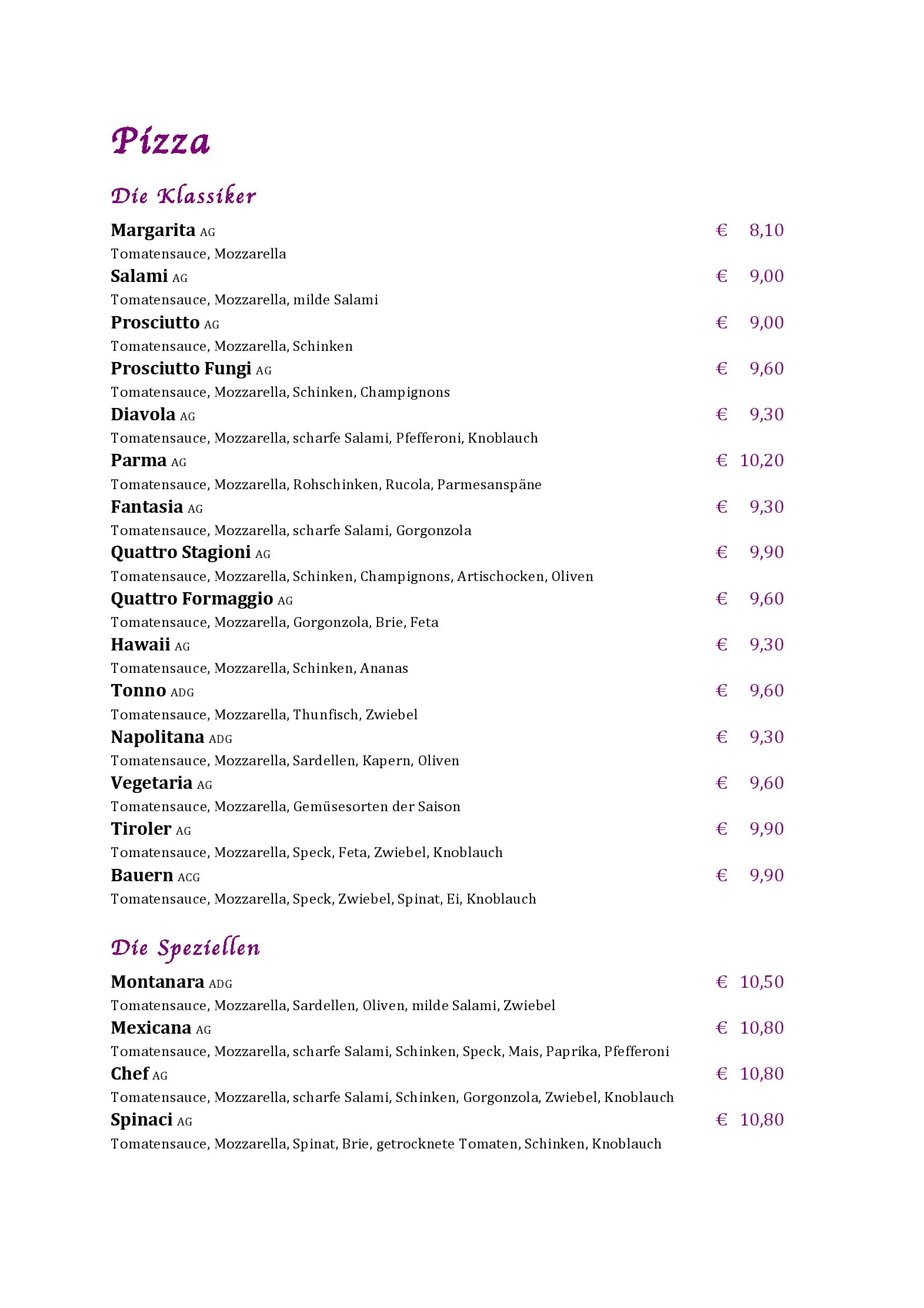 Speisekarte Ibex Musikbar/Restaurant in Nauders, Seite 6