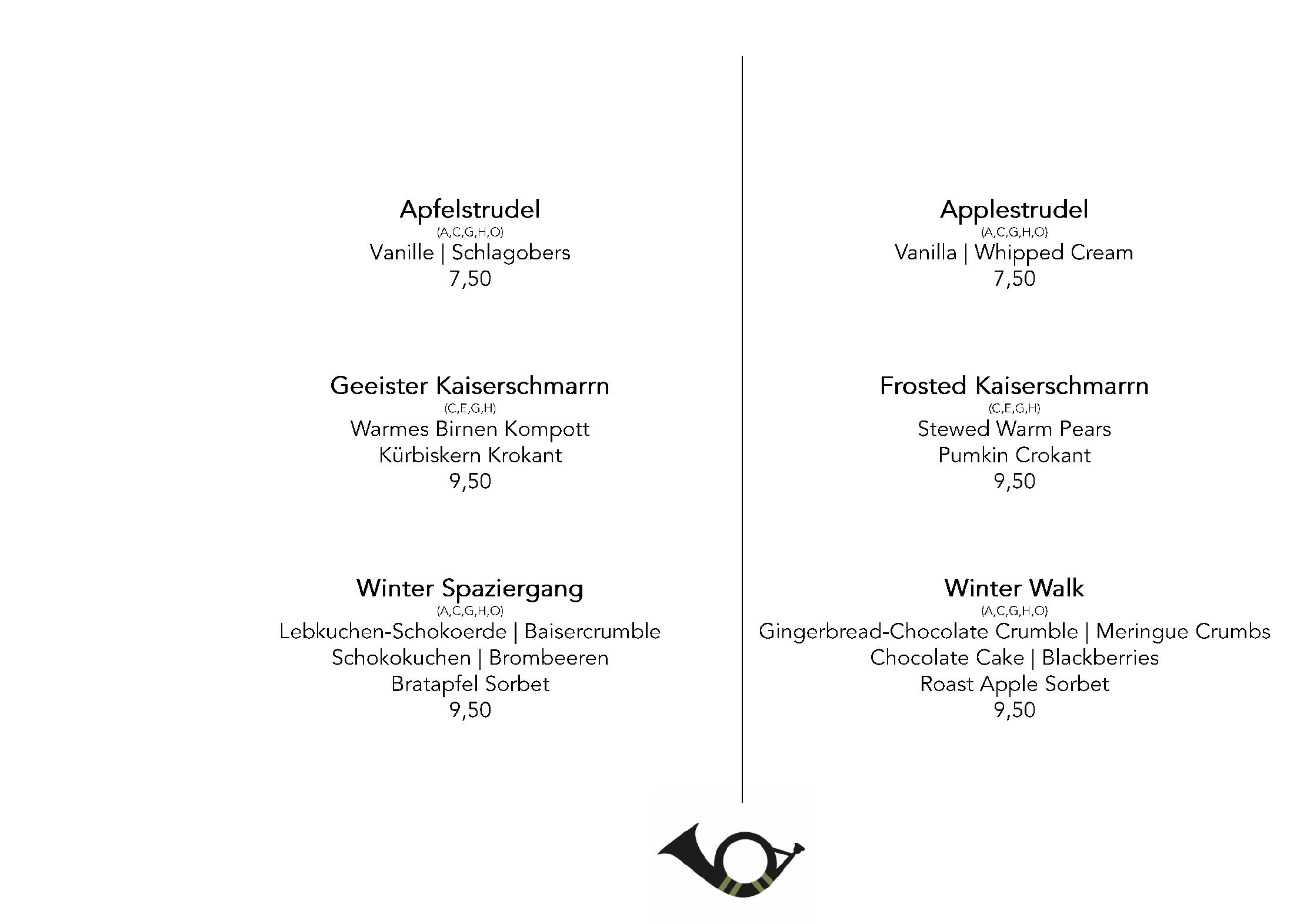 Speisekarte Jägerhäusl Traditionsrestaurant in Bad Gastein, Seite 16