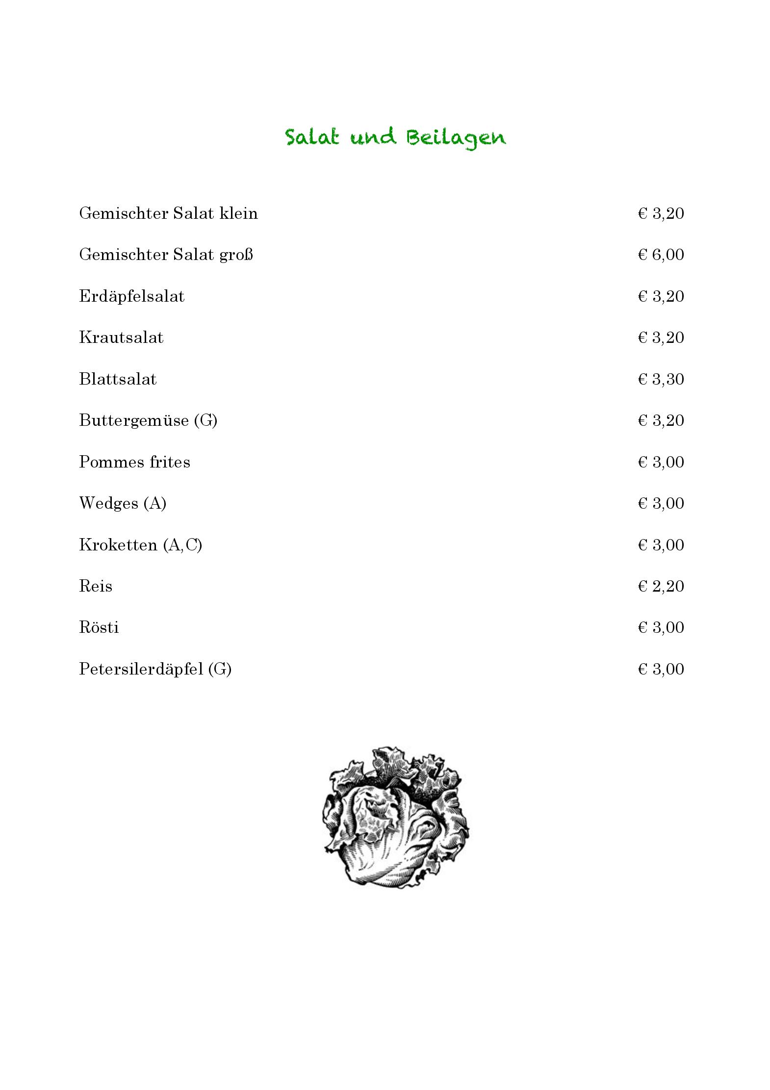 Speisekarte Restaurant Zur Alten Mauth in Neusiedl am See, Seite 6