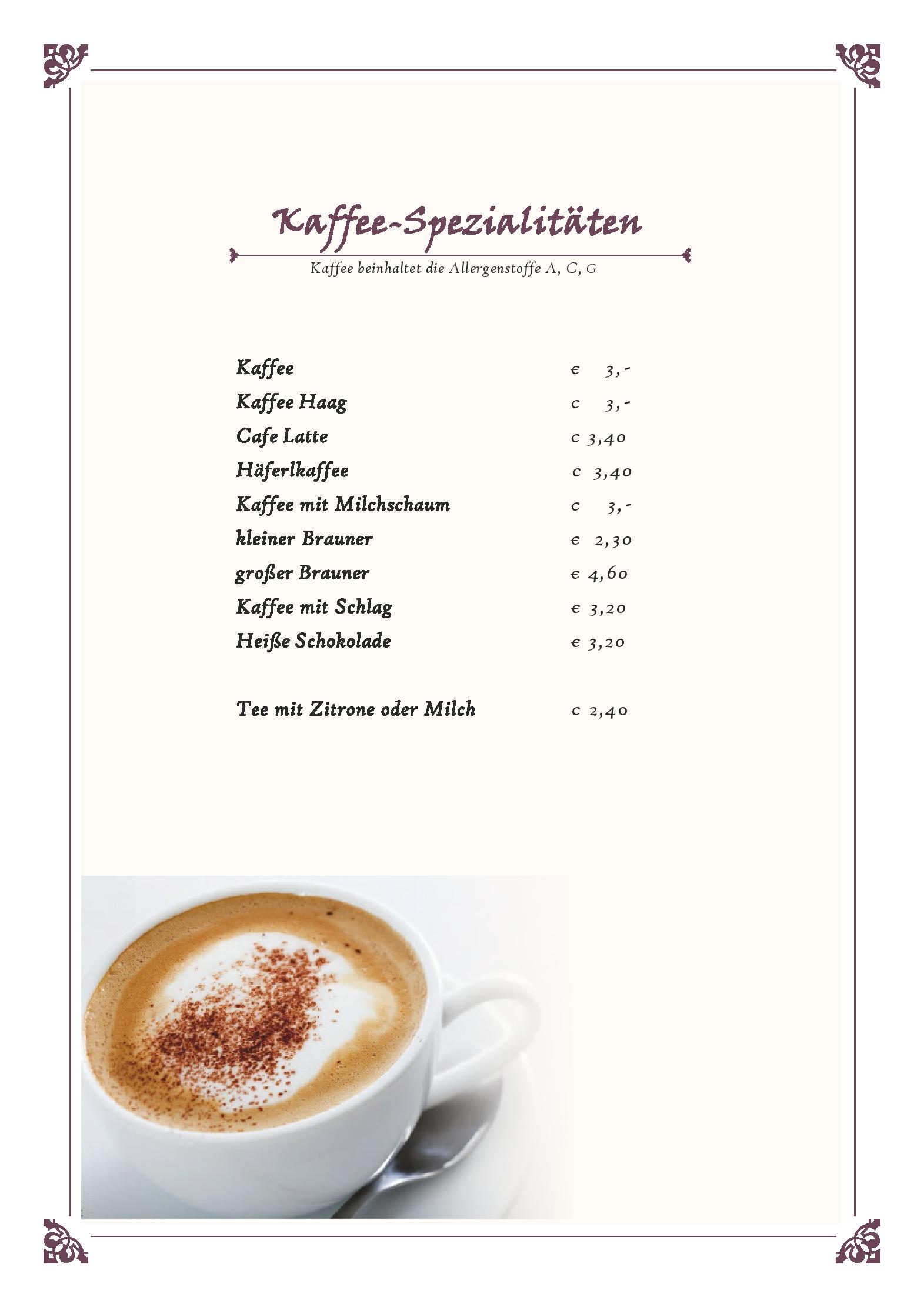 Speisekarte Restaurant Karawankenblick in Keutschach, Seite 5