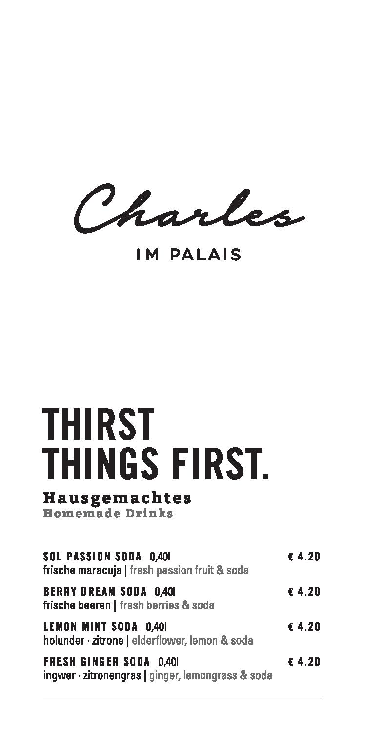 Speisekarte Restaurant Charles in Villach, Seite 3