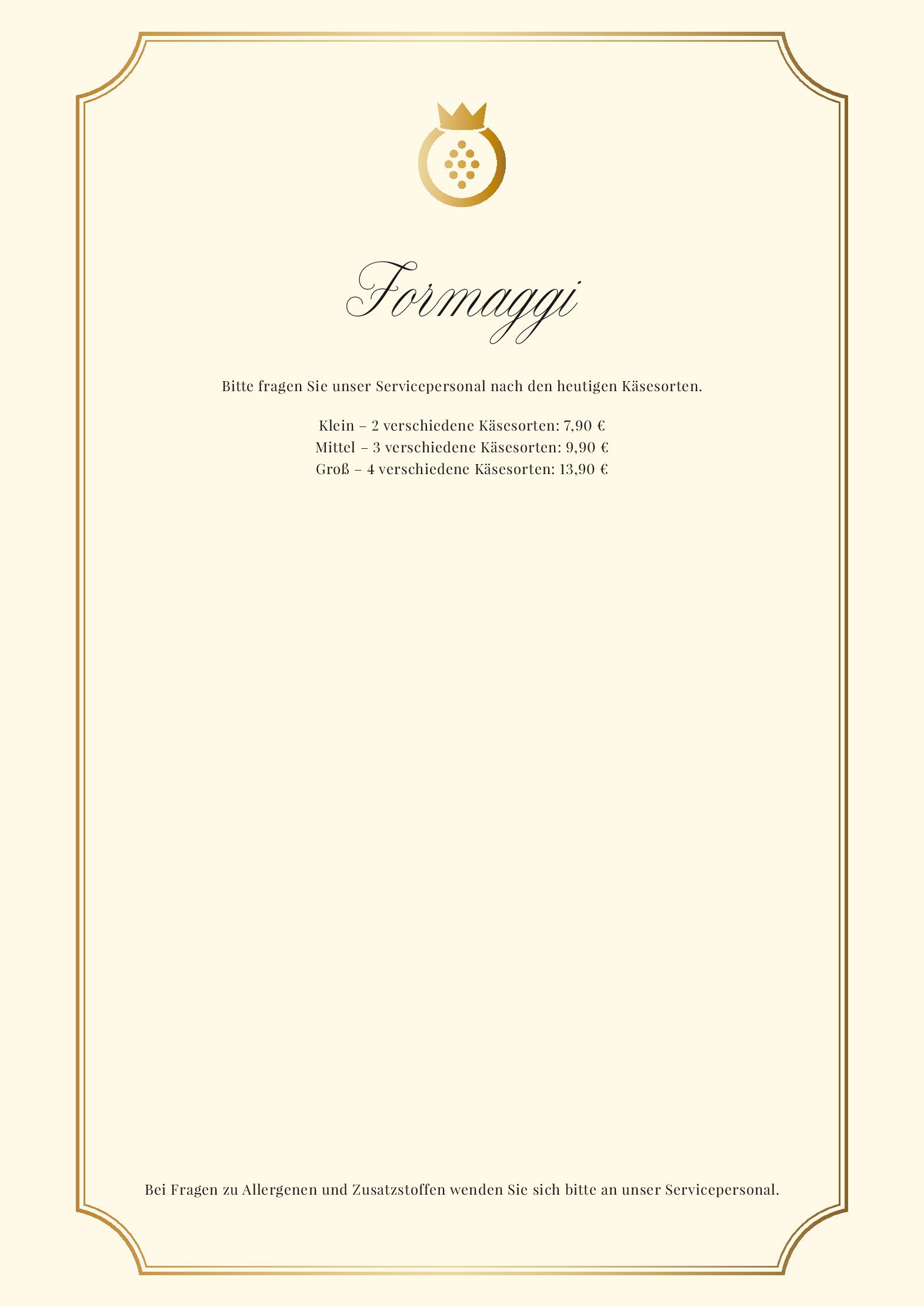 Speisekarte Il Melograno in Wien, Seite 9