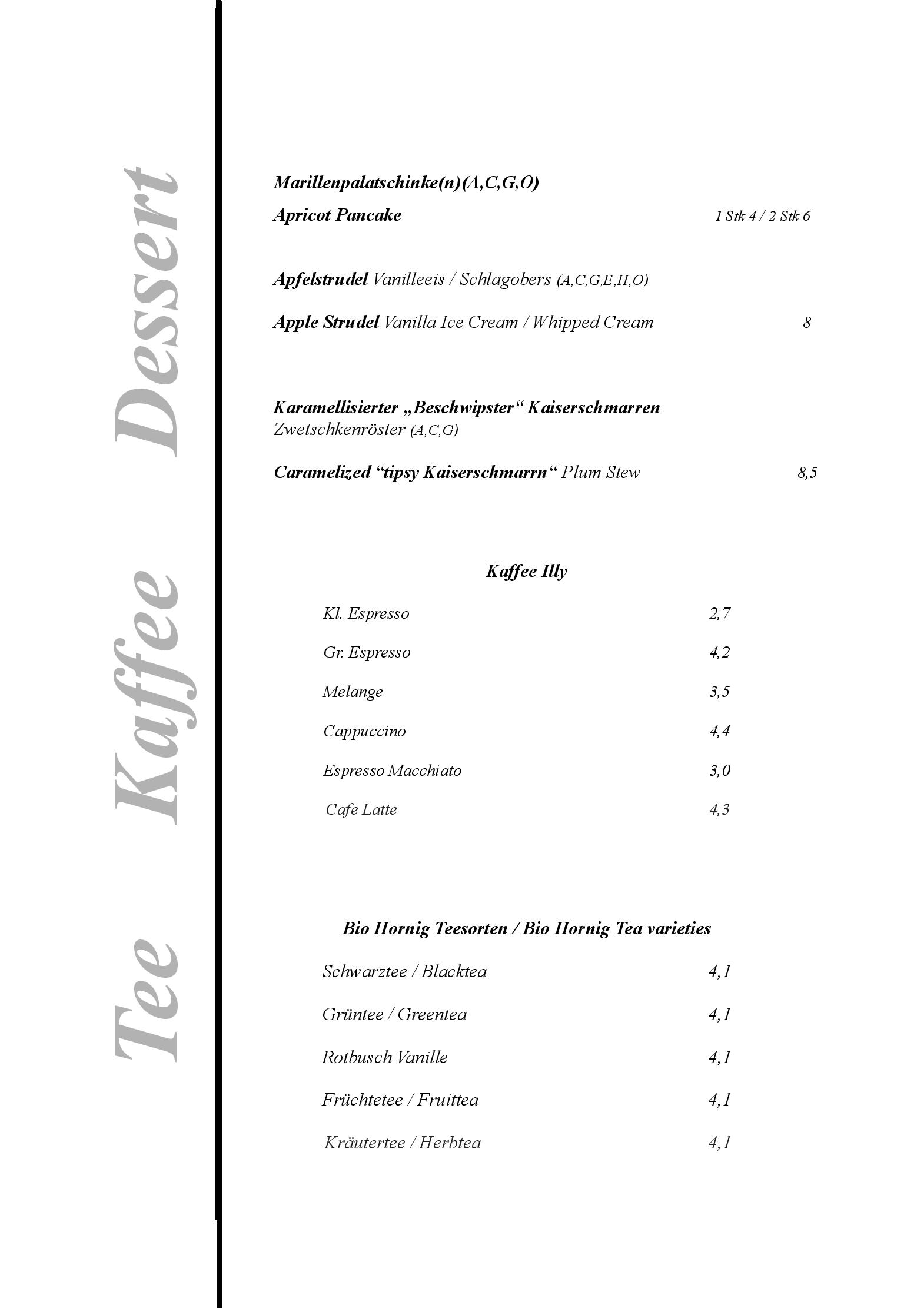 Speisekarte Witwe Bolte in Wien, Seite 6