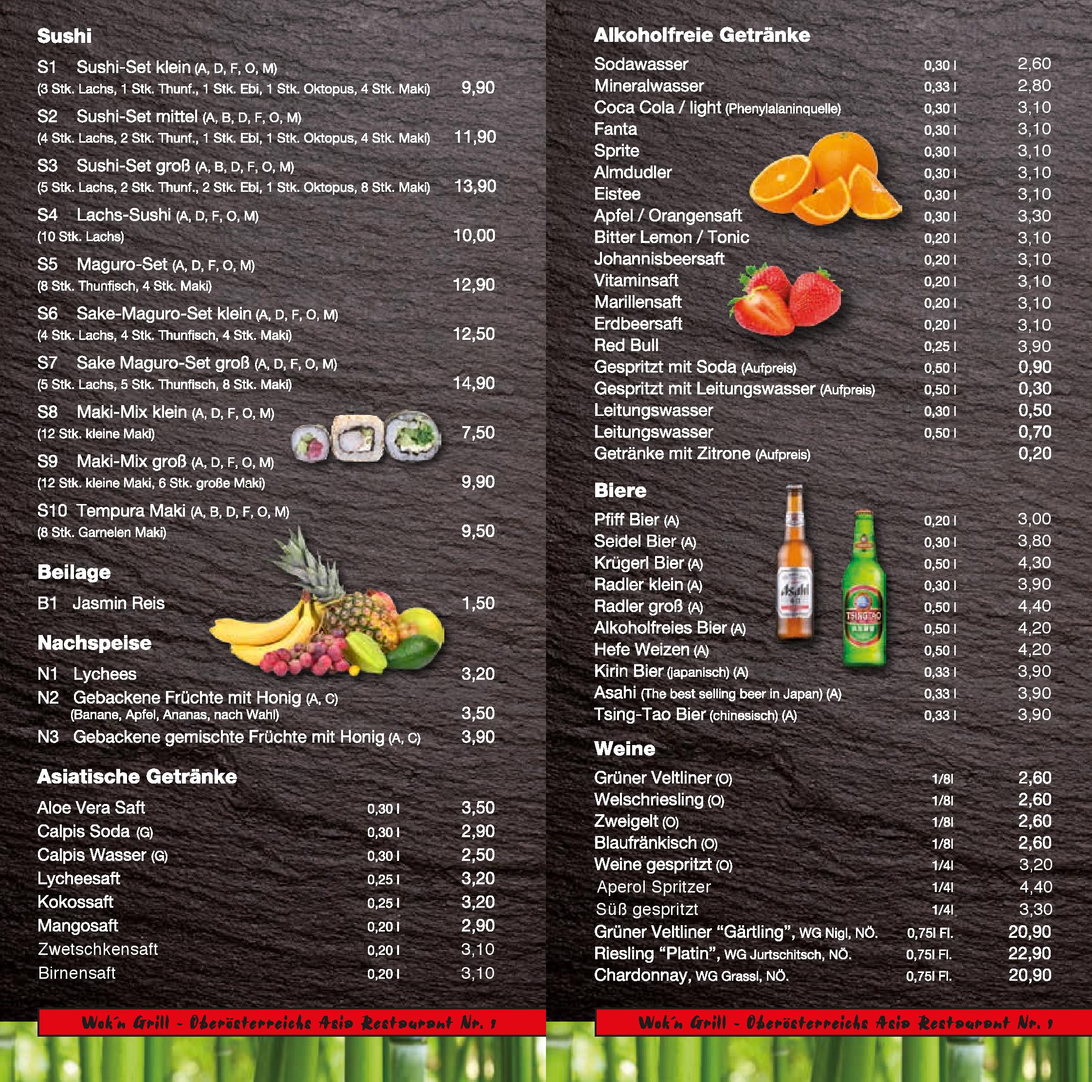 Speisekarte Sino Wok GmbH - Wok n Grill in Leonding, Seite 4