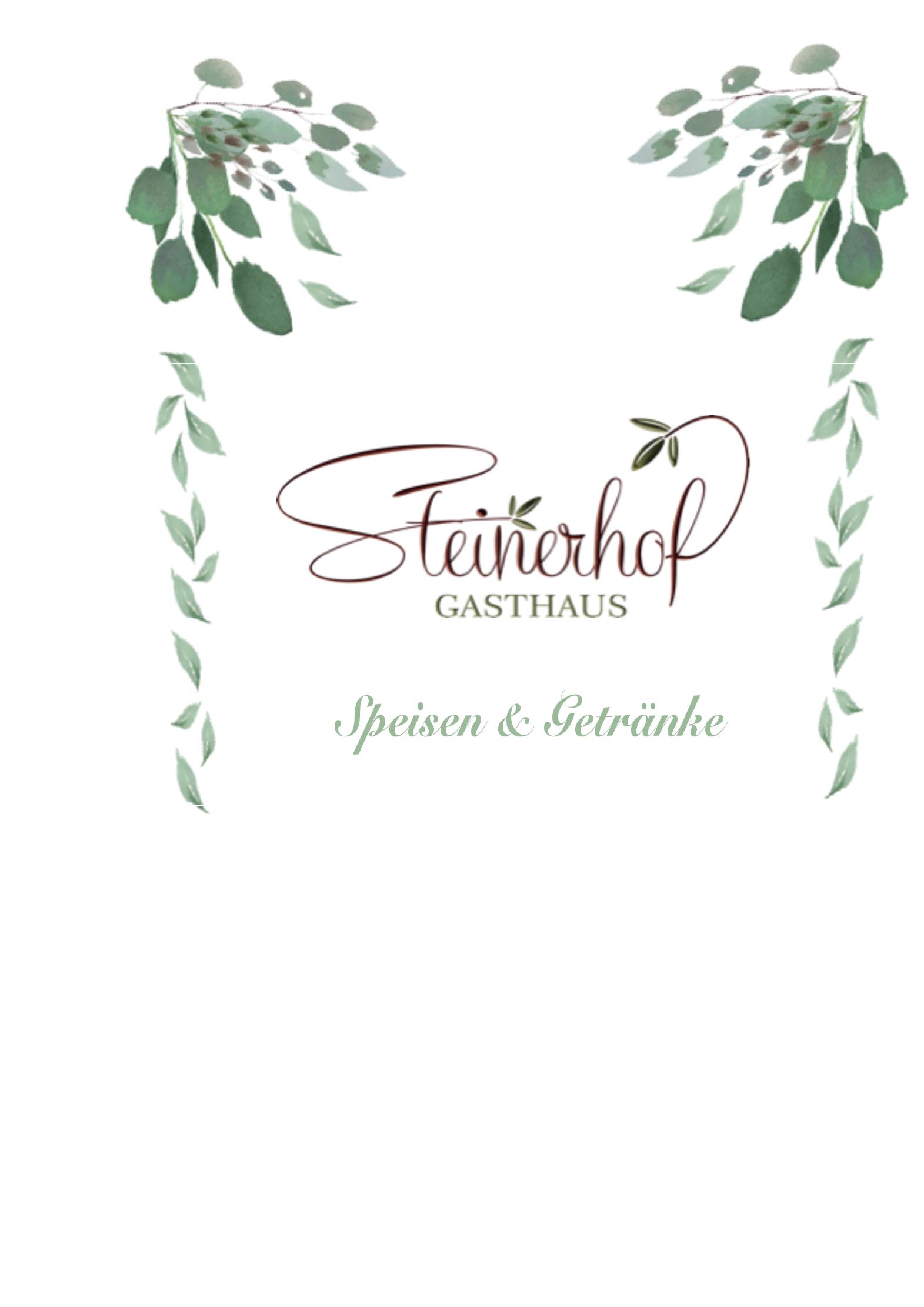 Speisekarte Gasthaus Steinerhof in Pressbaum, Seite 1