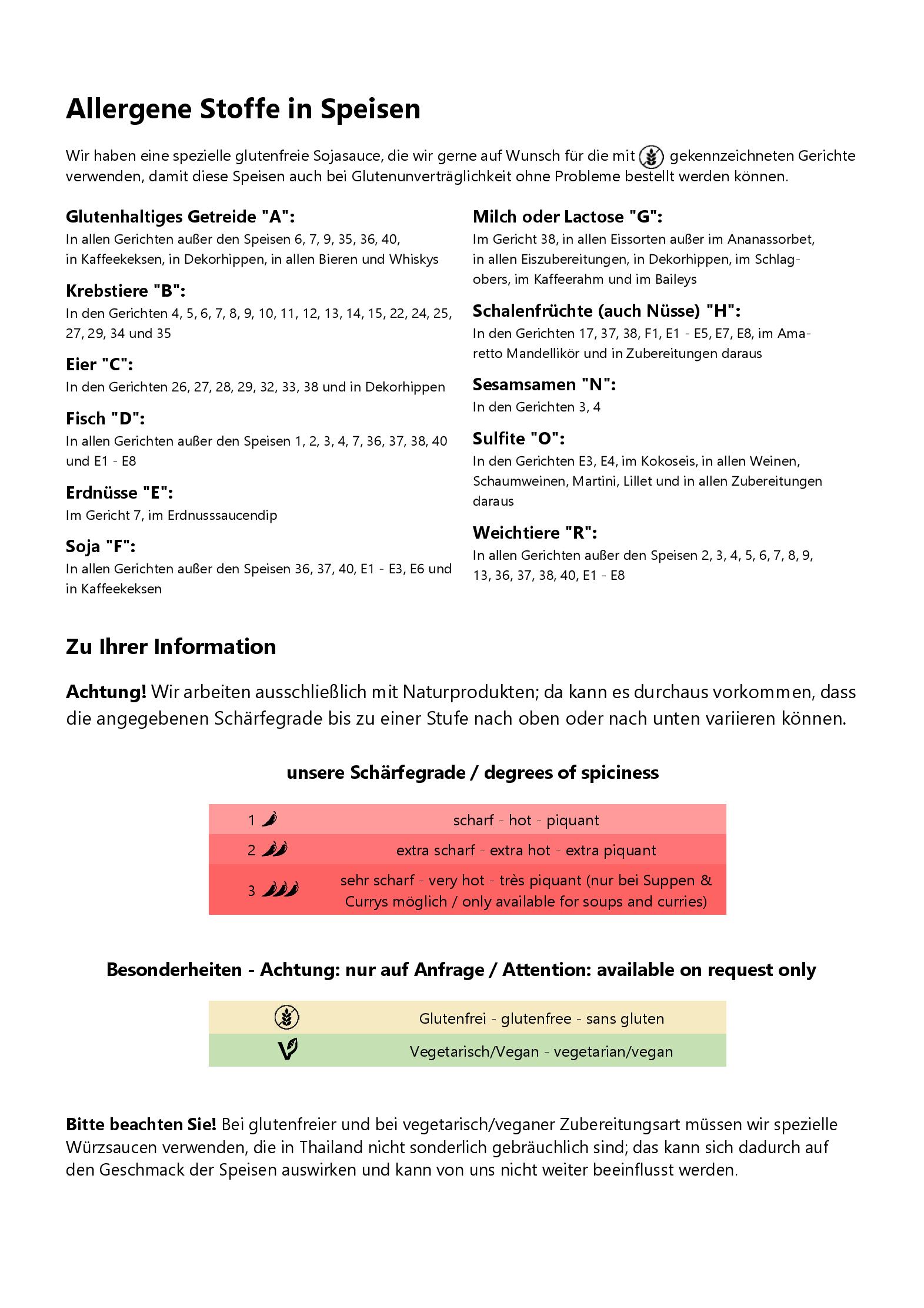 Speisekarte Thai Asien Haus in Feldkirch, Seite 10