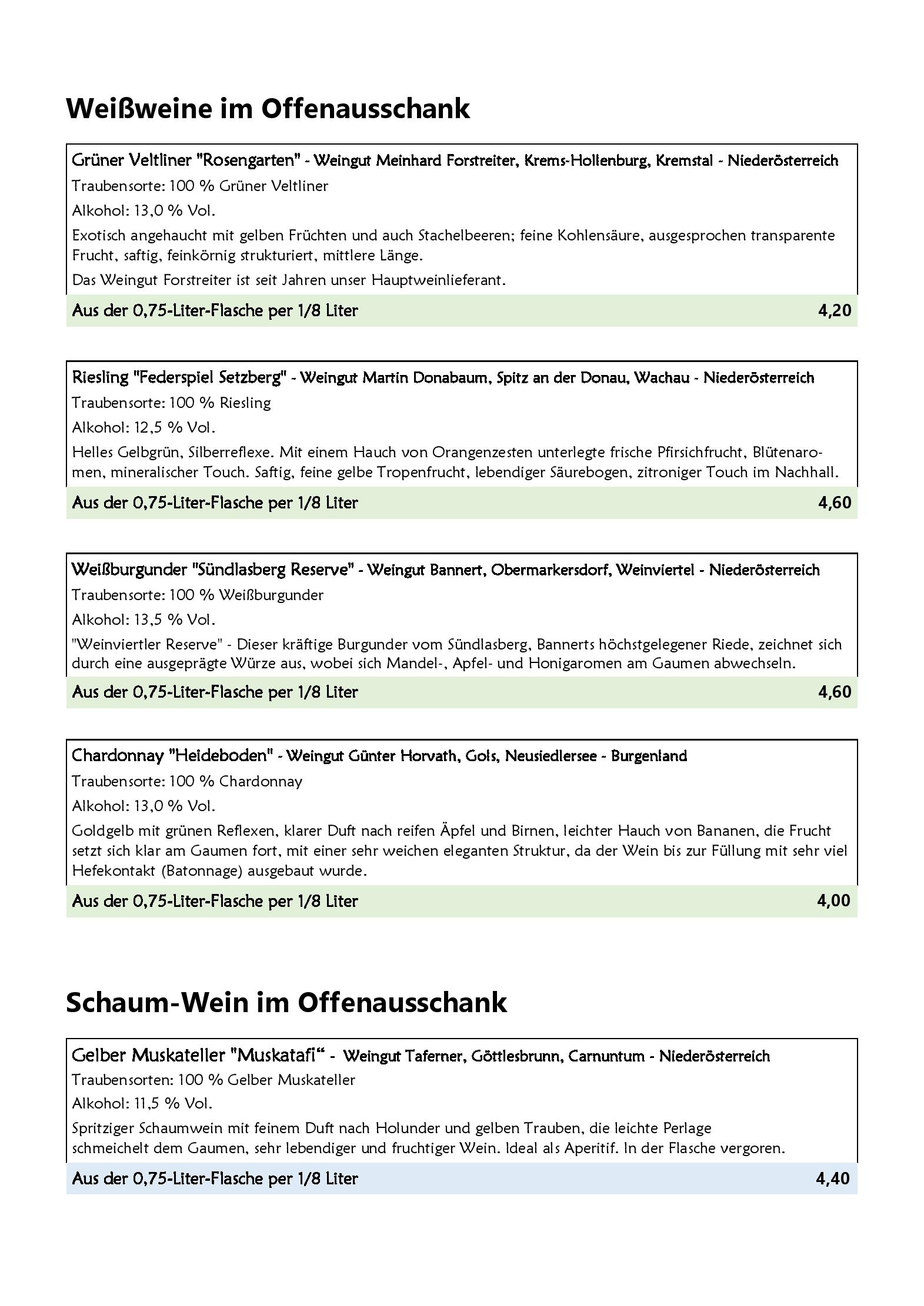 Speisekarte Thai Asien Haus in Feldkirch, Seite 15