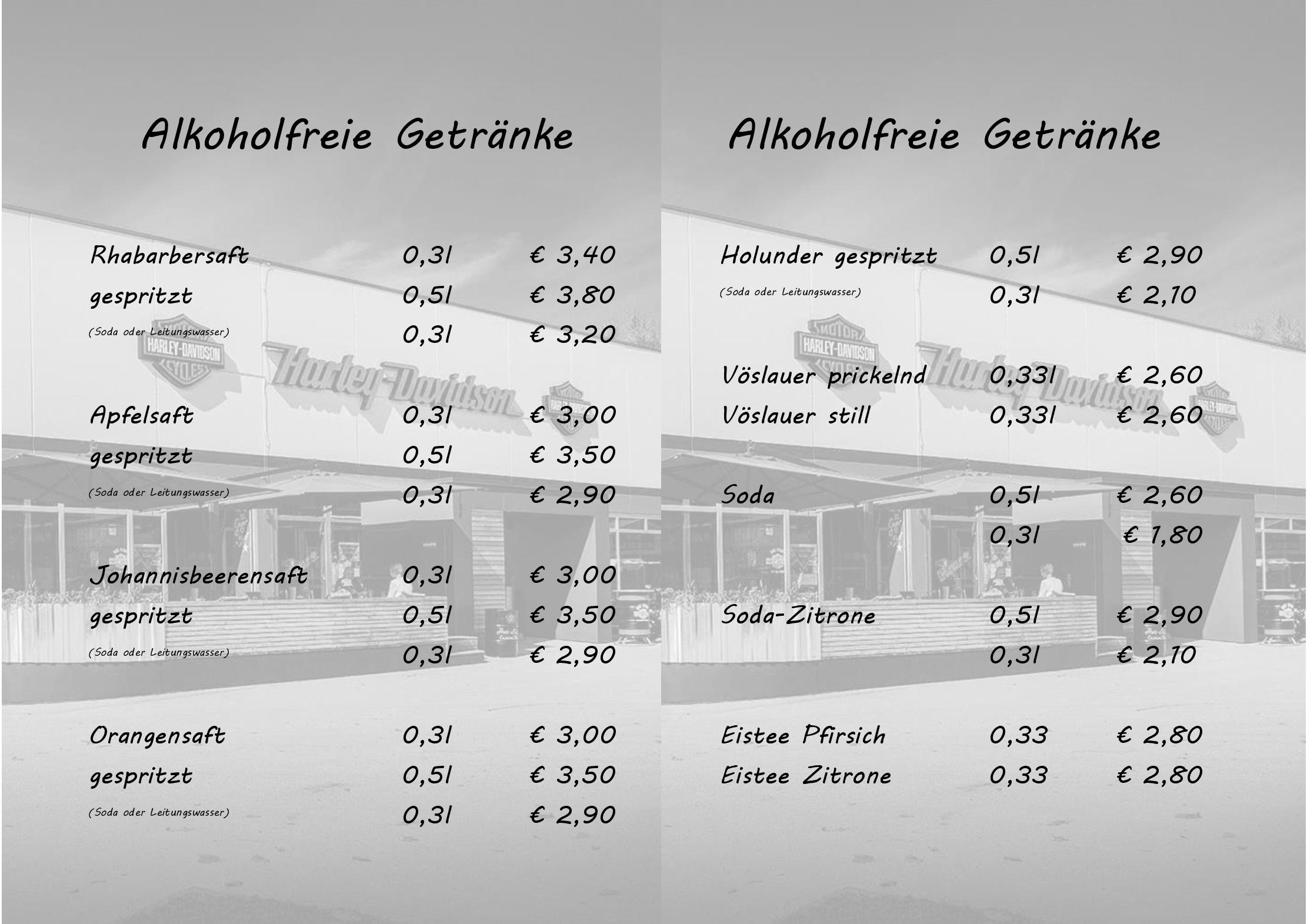 Speisekarte Roadhouse / HOT-STUFF Harley-Davidson Salzburg in Salzburg, Seite 4