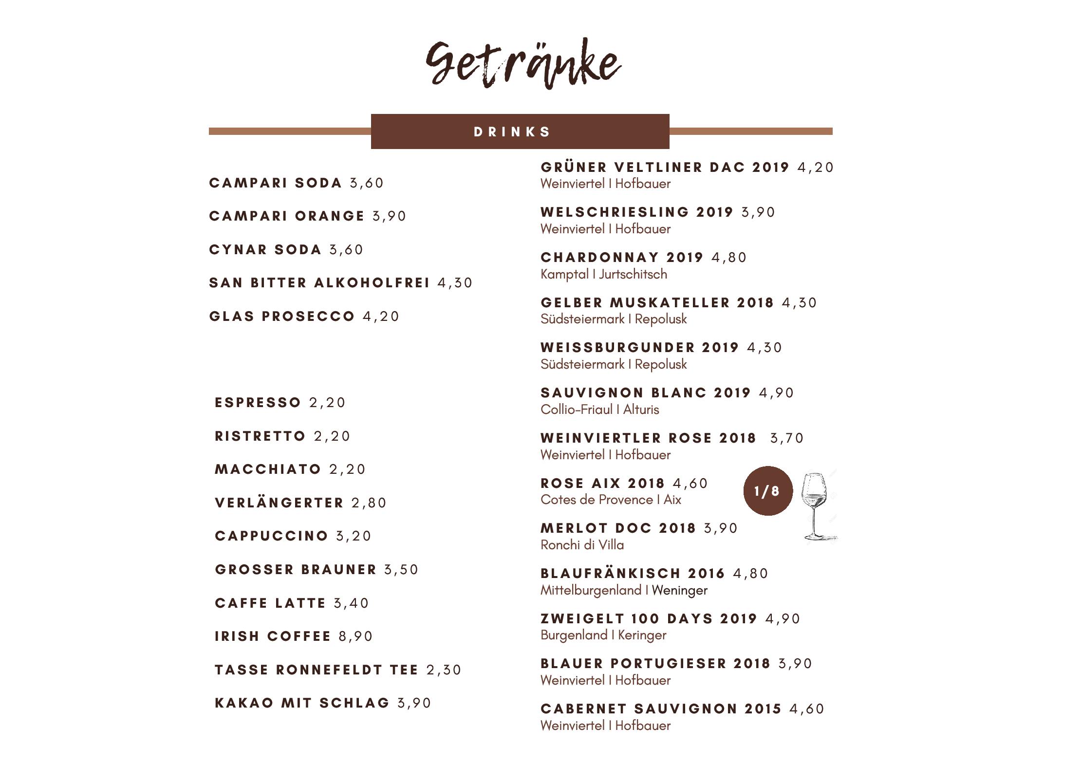 Speisekarte Restaurant Wrannissimo in Velden am Wörthersee, Seite 6