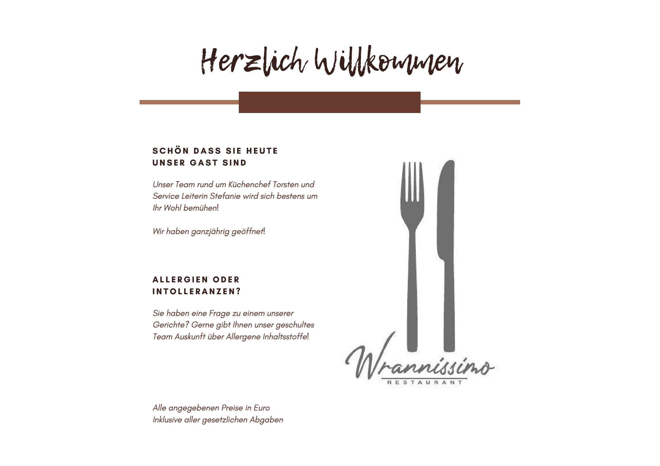 Speisekarte Restaurant Wrannissimo in Velden am Wörthersee, Seite 7