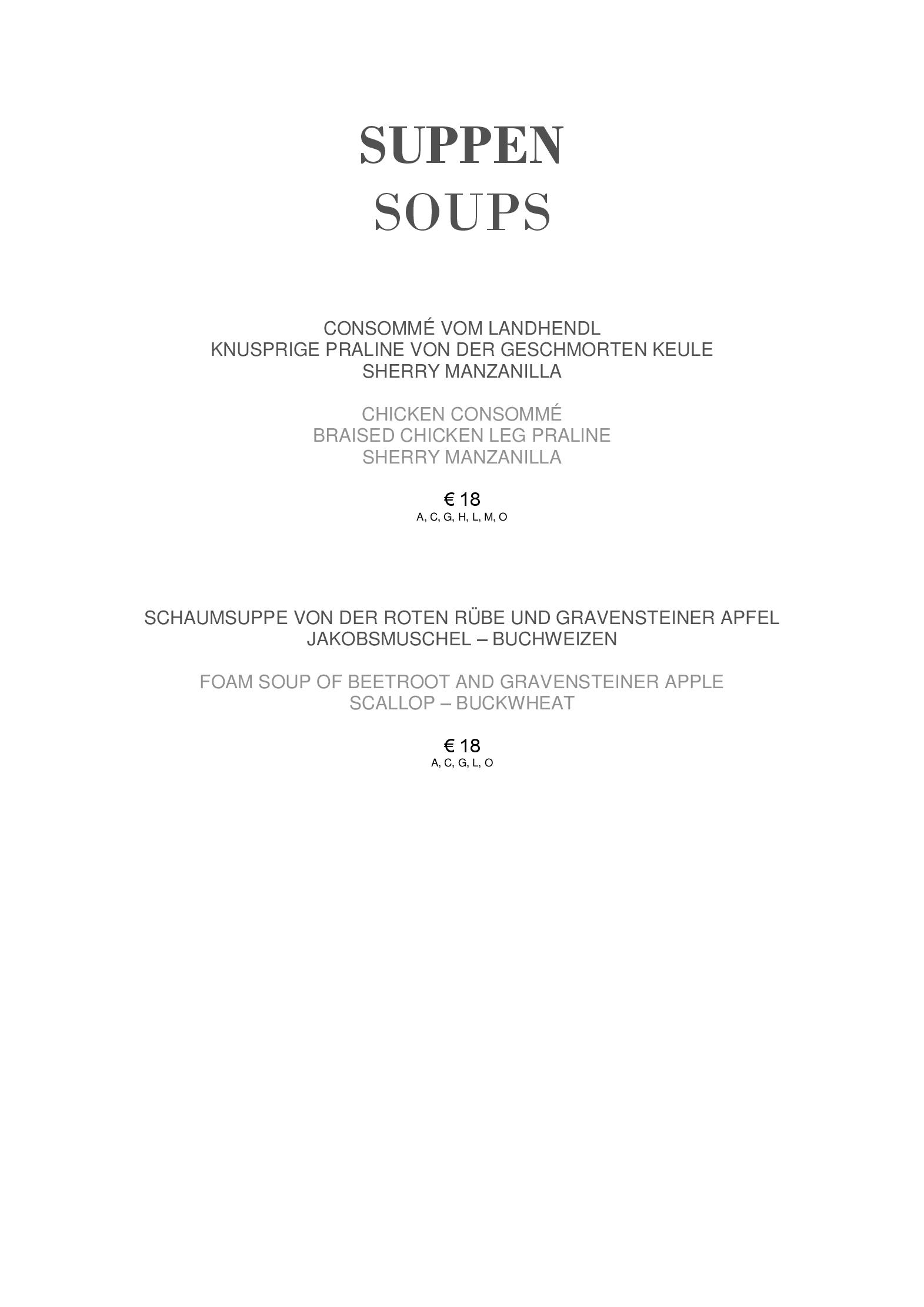 Speisekarte Schloss Restaurant in Salzburg, Seite 11