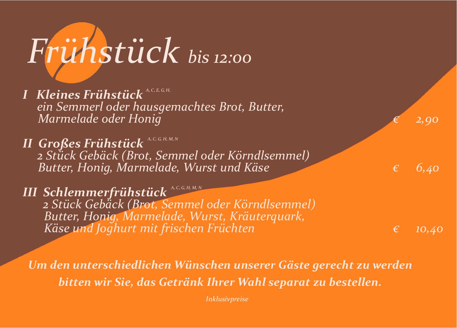 Speisekarte Cafe 172, Neuschäfer John-Patrick in Koessen, Seite 37