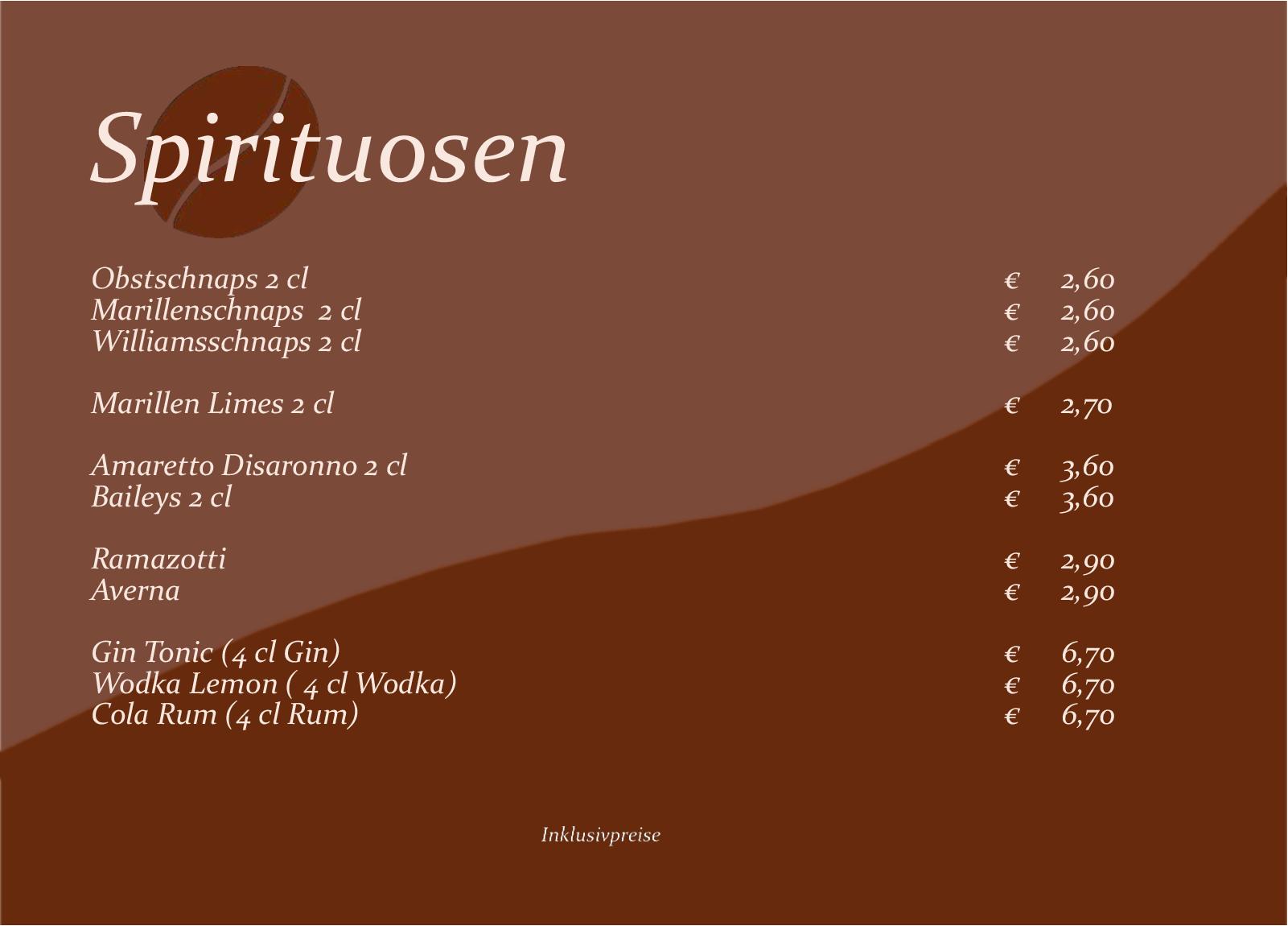 Speisekarte Cafe 172, Neuschäfer John-Patrick in Koessen, Seite 11