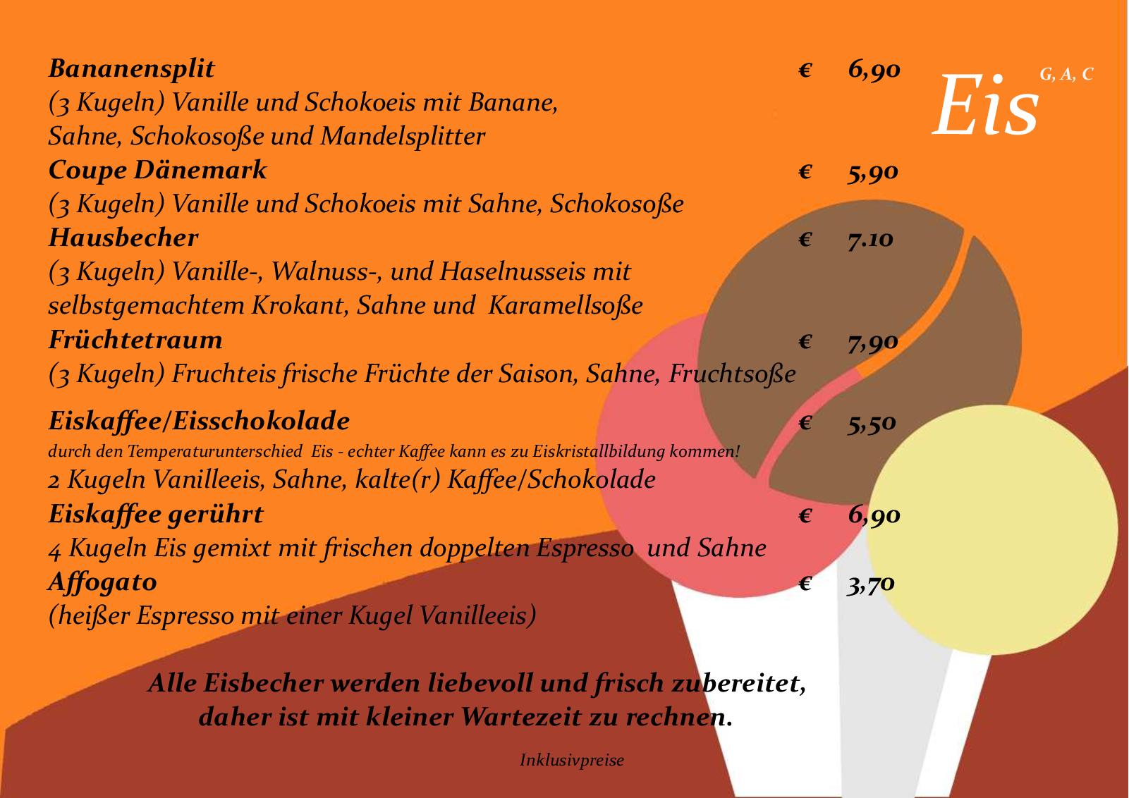 Speisekarte Cafe 172, Neuschäfer John-Patrick in Koessen, Seite 9