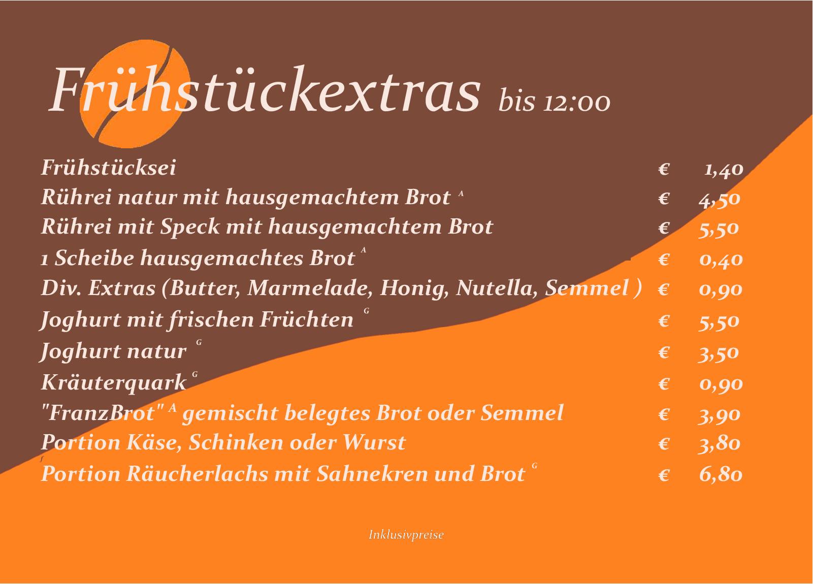 Speisekarte Cafe 172, Neuschäfer John-Patrick in Koessen, Seite 36