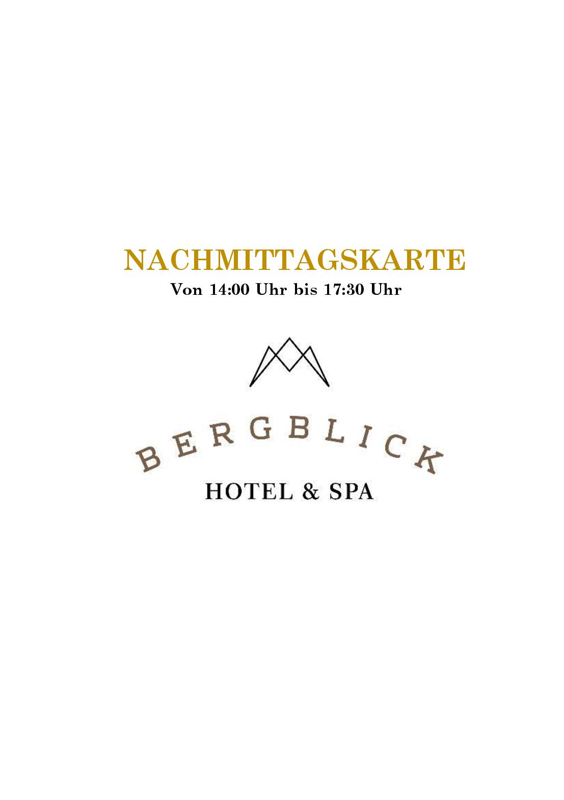 Speisekarte Hotel Bergblick GmbH & Co KG in Grän, Seite 7