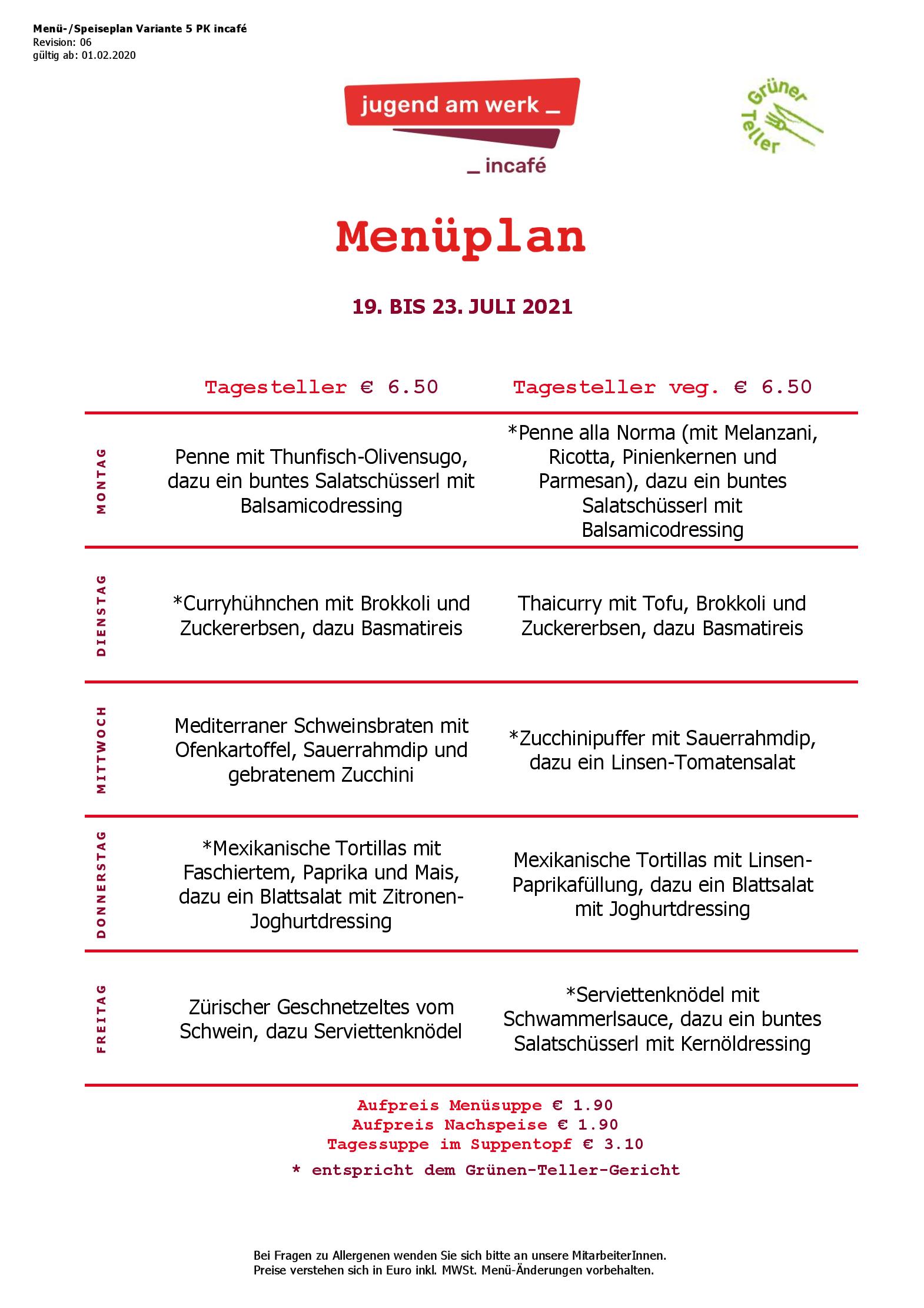 Speisekarte incafé in Graz, Seite 41