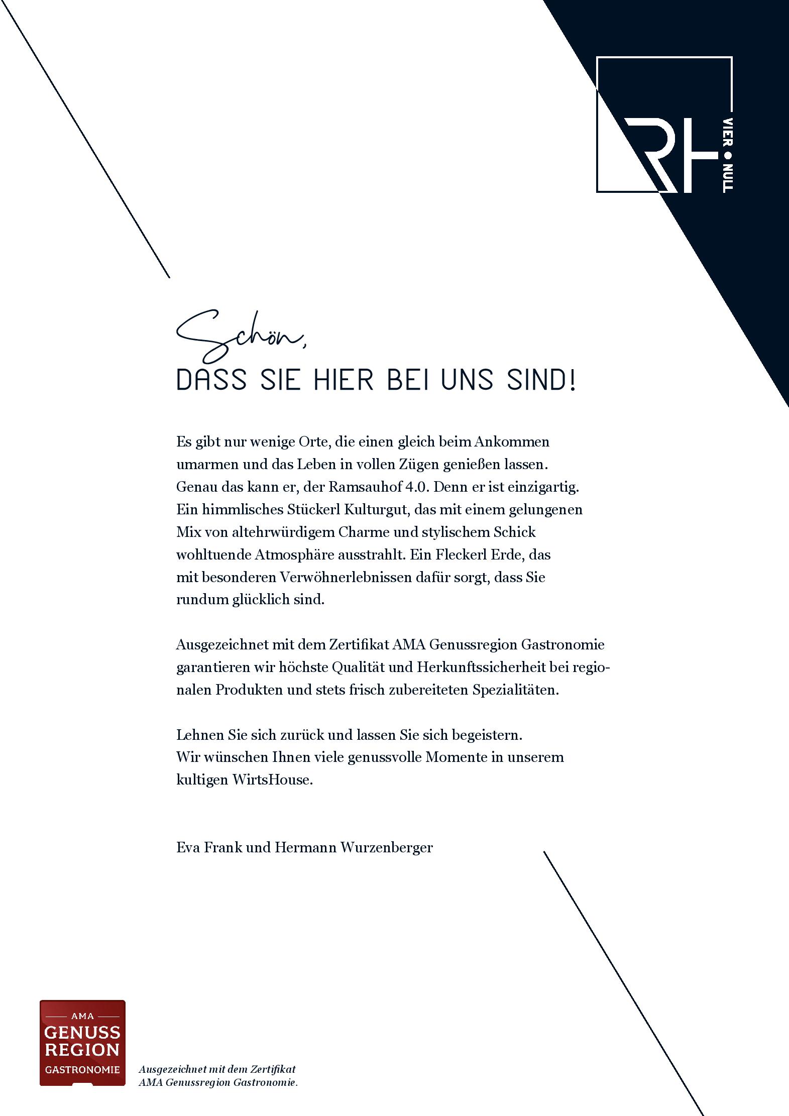 Speisekarte Ramsauhof in Purgstall, Seite 14