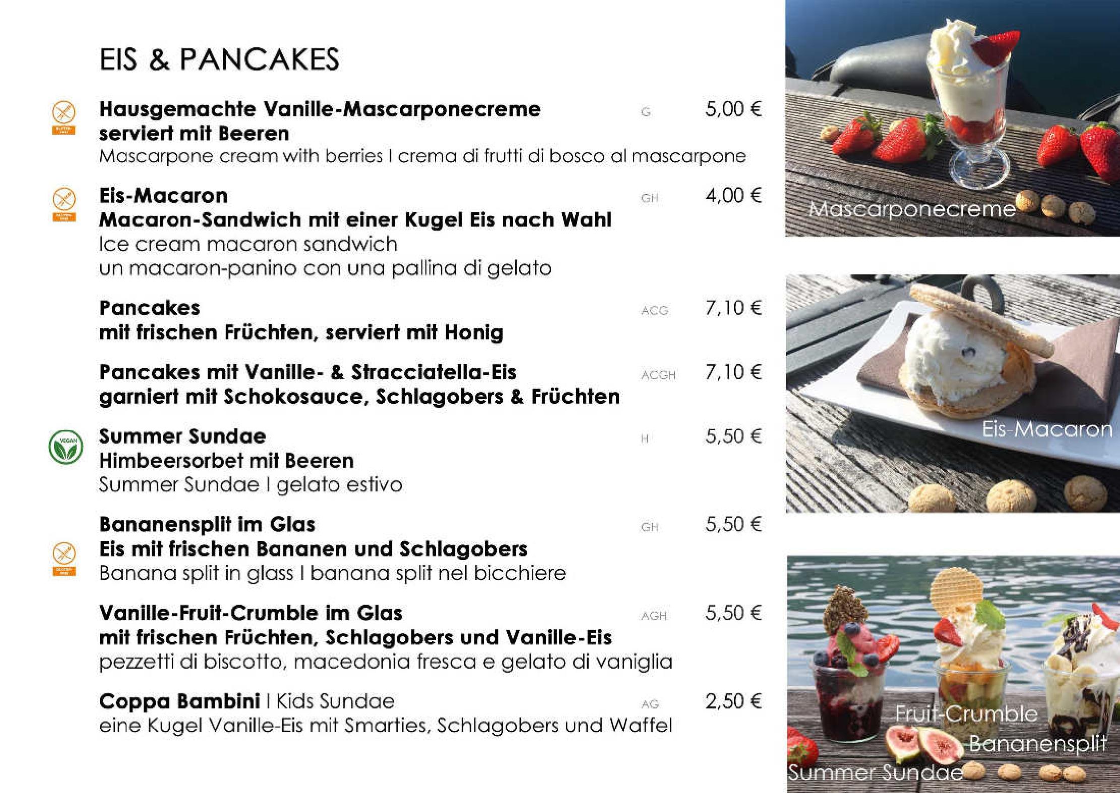 Speisekarte Café-Bistro Kap 4613 in Millstatt, Seite 48