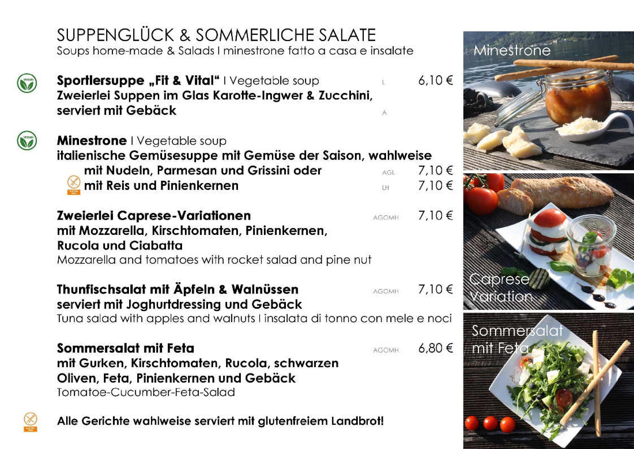 Speisekarte Café-Bistro Kap 4613 in Millstatt, Seite 50