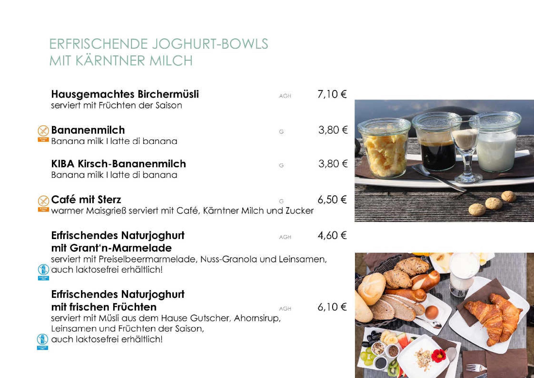 Speisekarte Café-Bistro Kap 4613 in Millstatt, Seite 35