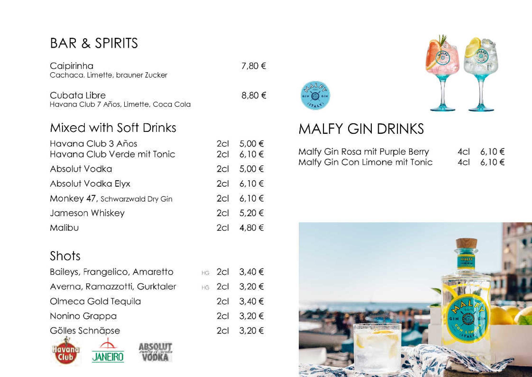 Speisekarte Café-Bistro Kap 4613 in Millstatt, Seite 8