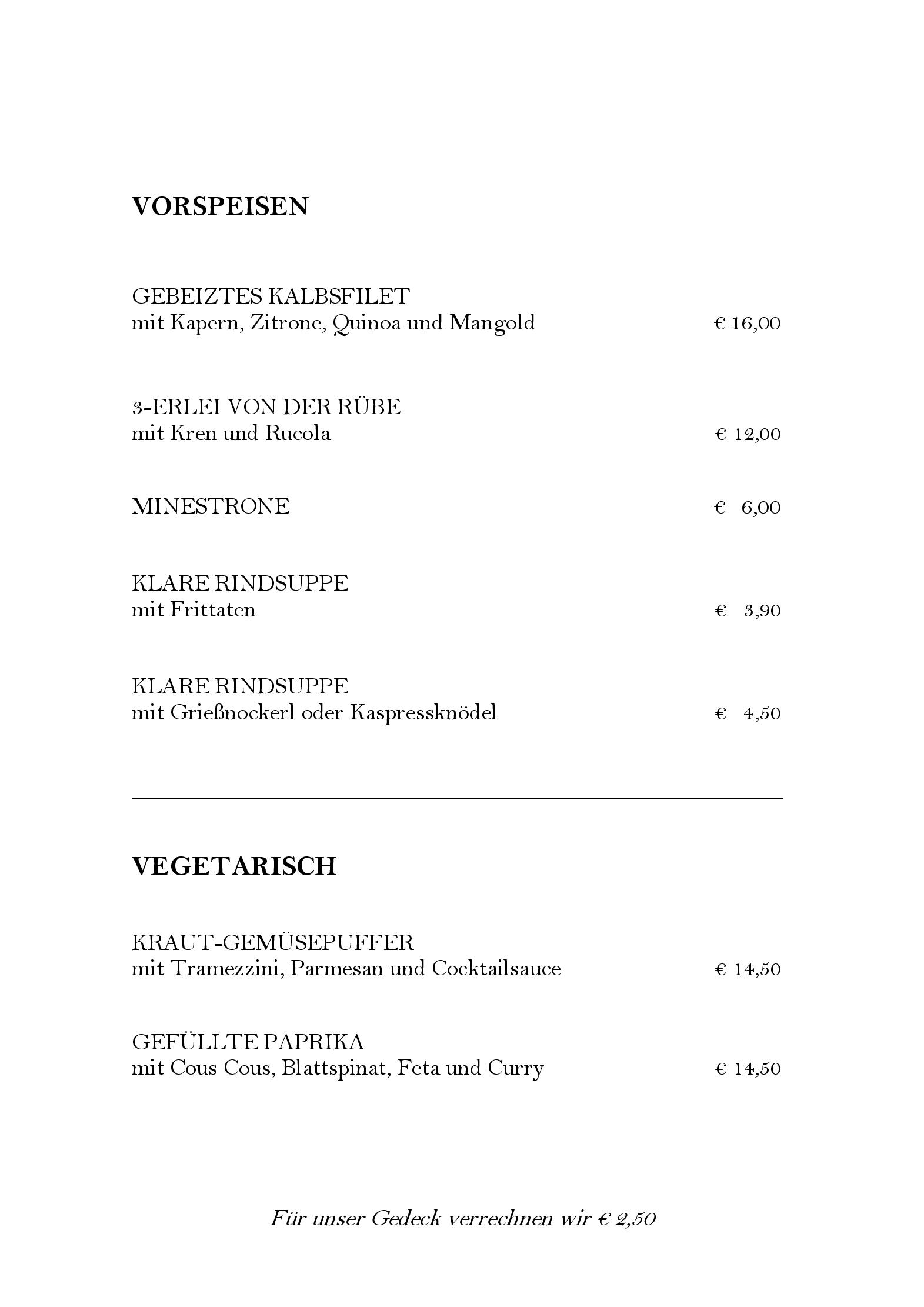 Speisekarte Restaurant am Friedrichshof in Zurndorf, Seite 4