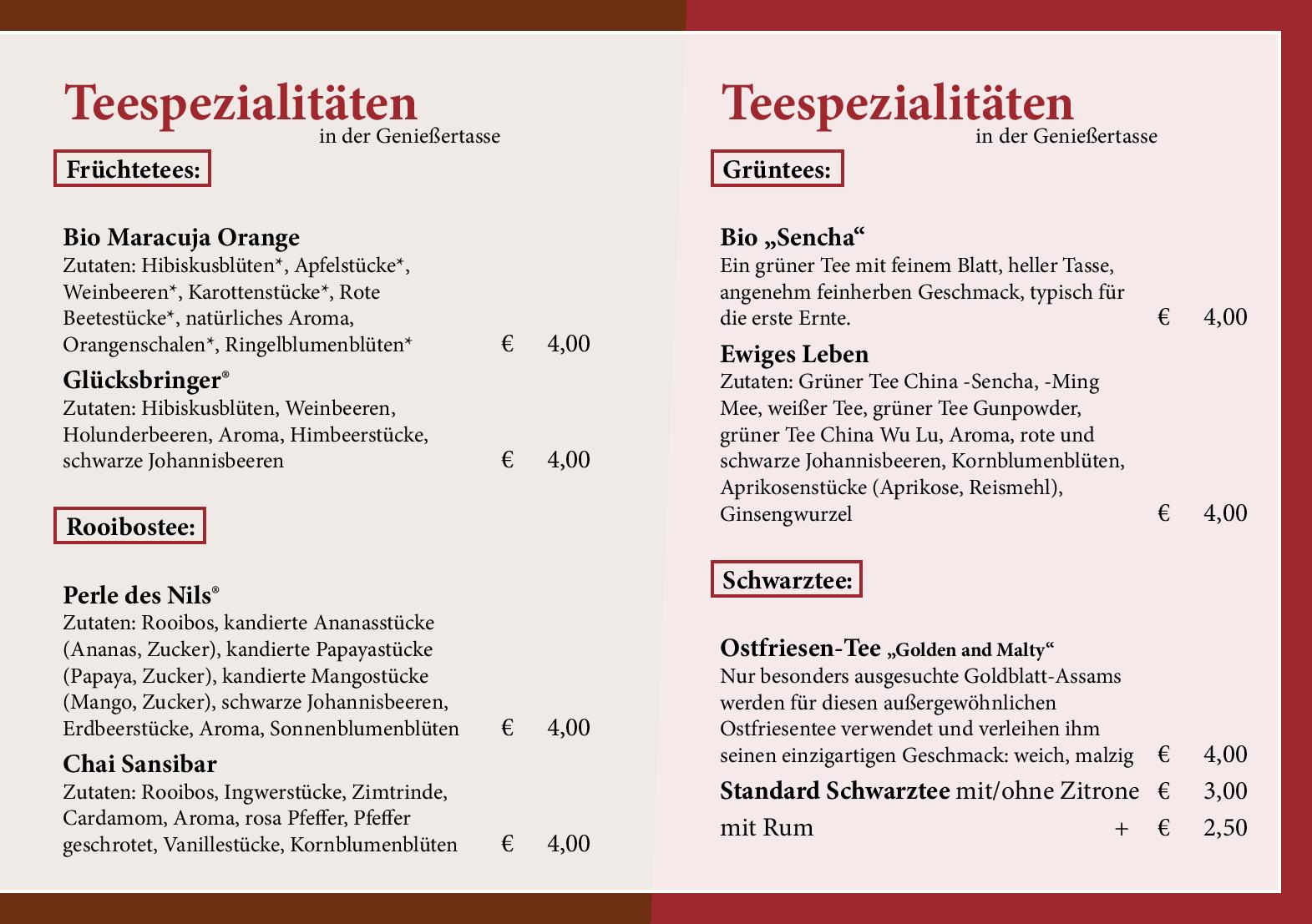 Speisekarte Cafe 172, Neuschäfer John-Patrick in Koessen, Seite 44