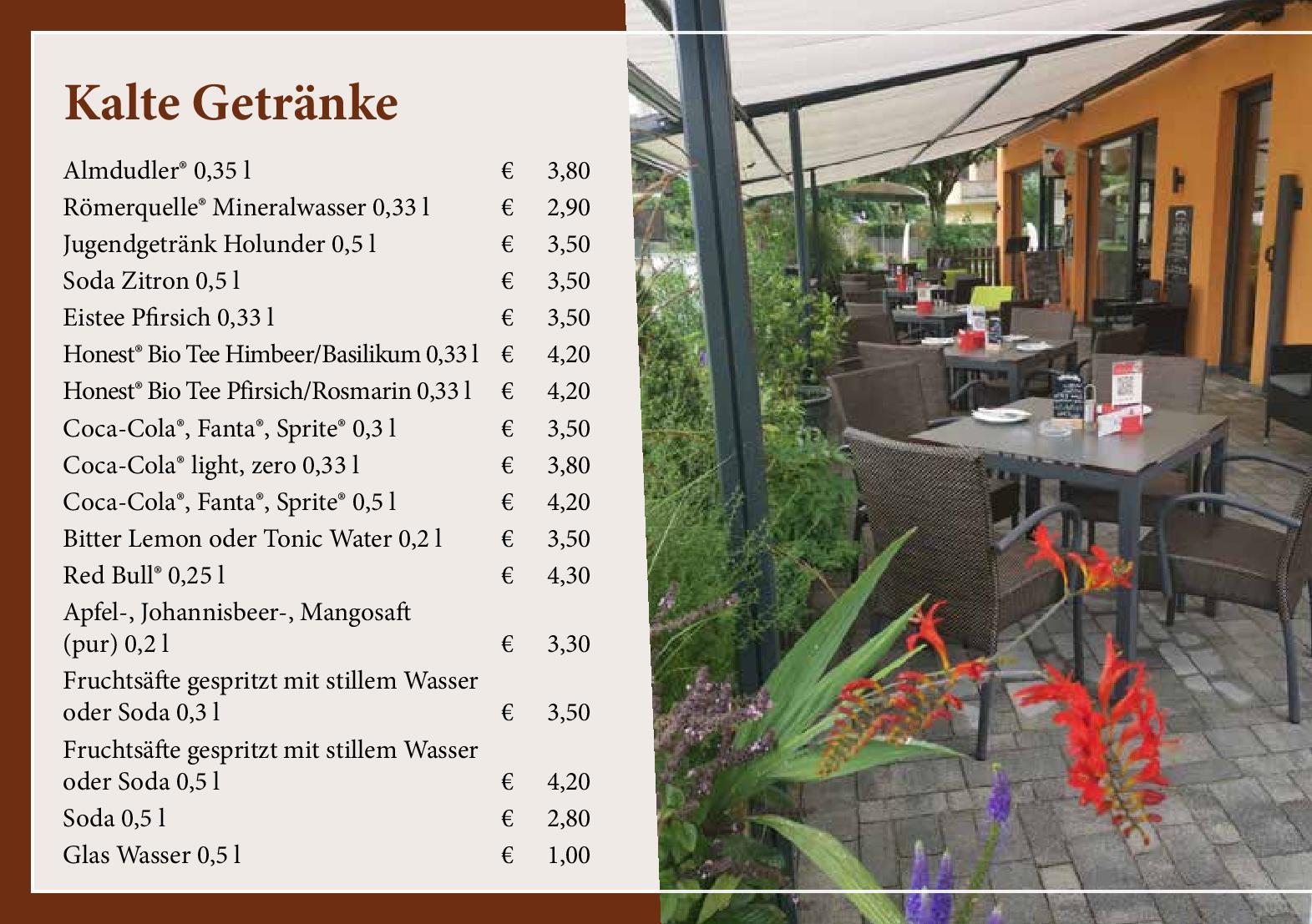 Speisekarte Cafe 172, Neuschäfer John-Patrick in Koessen, Seite 45