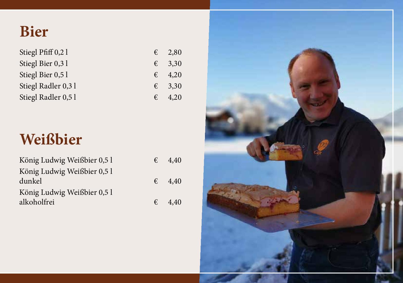Speisekarte Cafe 172, Neuschäfer John-Patrick in Koessen, Seite 46