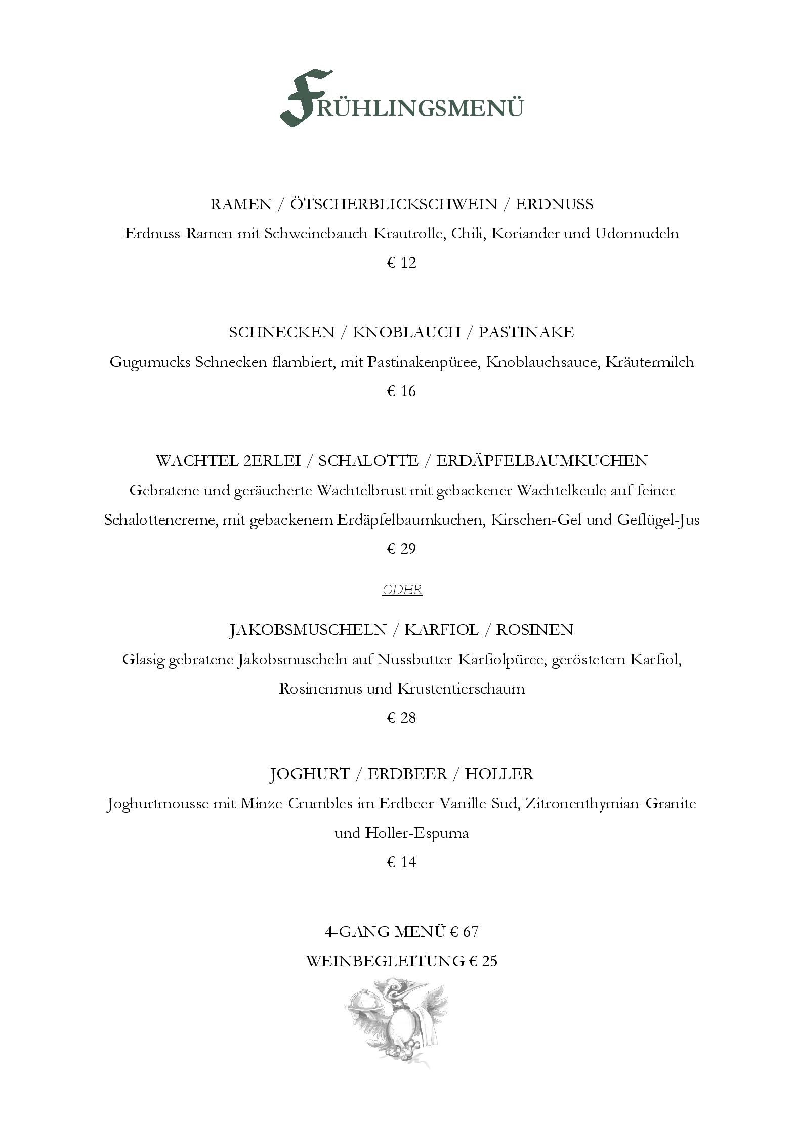 Speisekarte Specht  in Wien, Seite 9