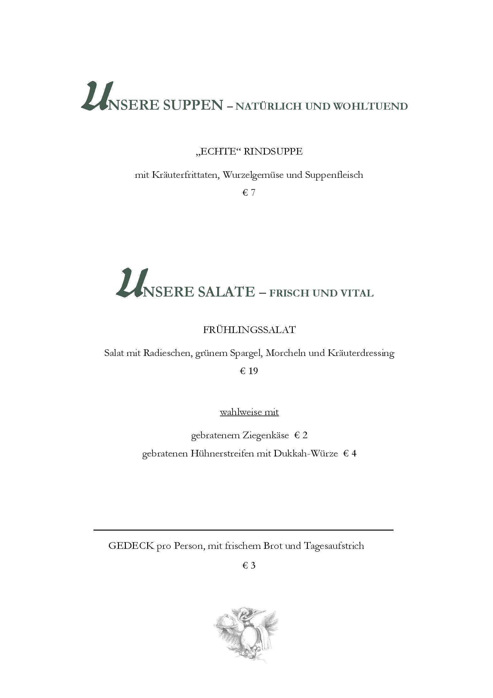 Speisekarte Specht  in Wien, Seite 8