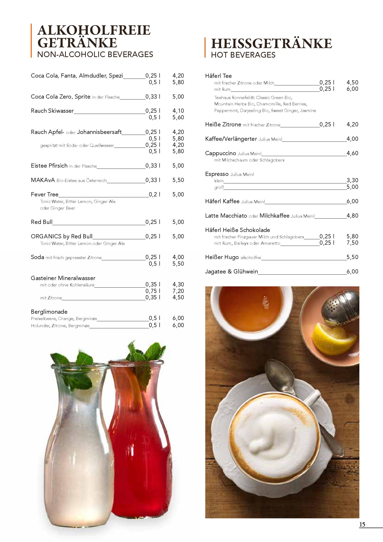 Speisekarte AsitzBräu in Leogang, Seite 16
