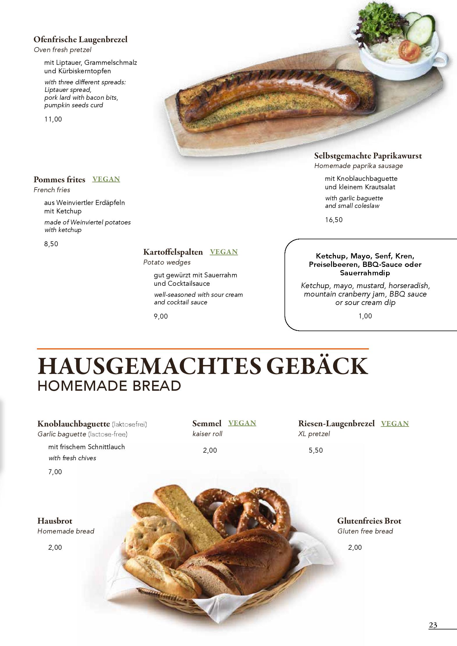 Speisekarte AsitzBräu in Leogang, Seite 8