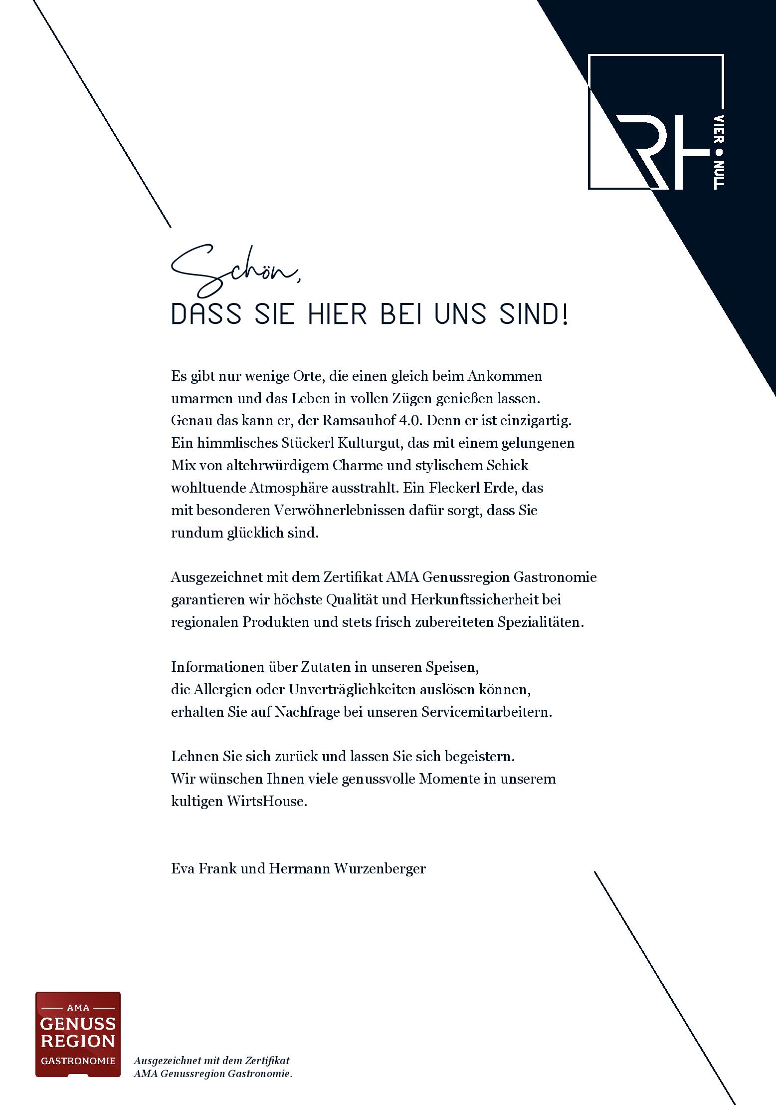 Speisekarte Ramsauhof in Purgstall, Seite 15