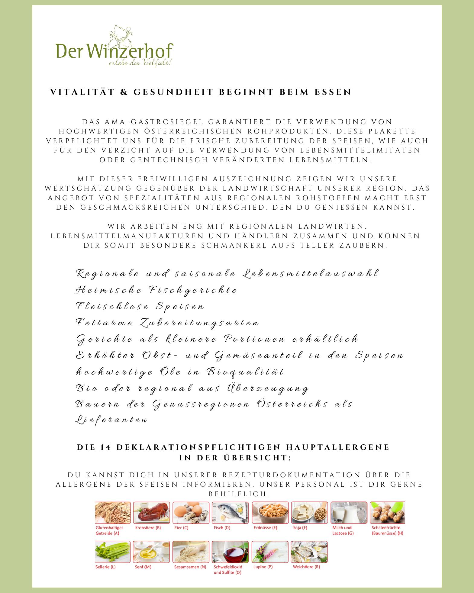Speisekarte Der Winzerhof in Achau, Seite 5